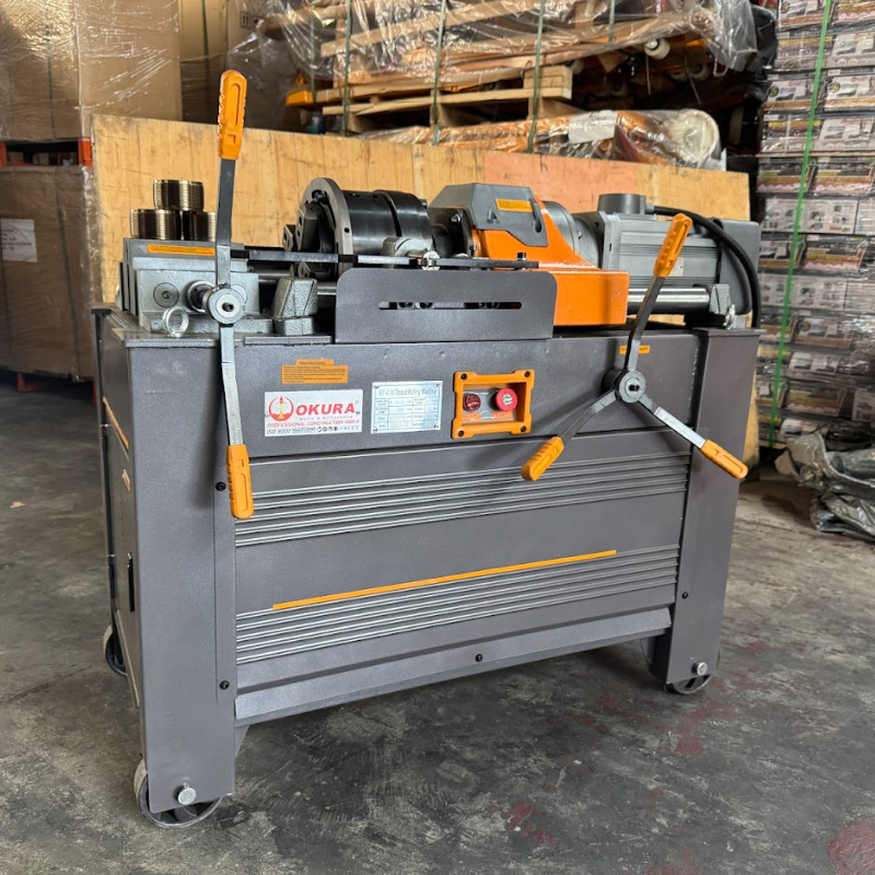 OKURA RT-40M เครื่องกลึงกลม-ต๊าปเกลียวเหล็กเส้น M16-25 7.5HP/380V