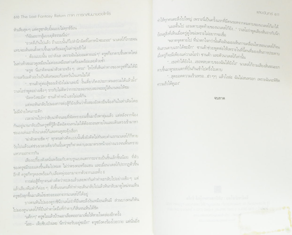 THE LAST FANTASY RETURN (จบในเล่ม)