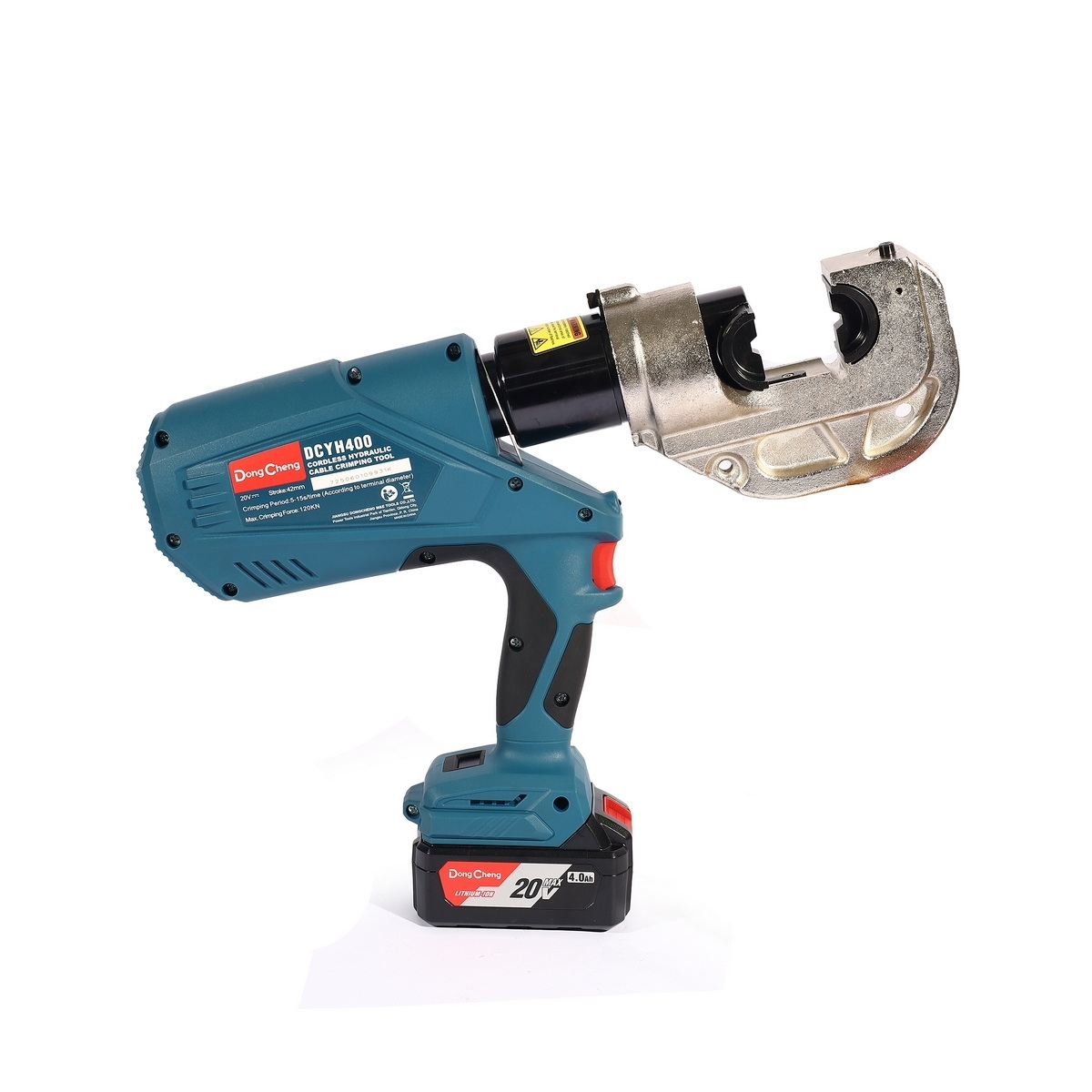 Dong Cheng DCYH400 คีมย้ำสายไฟไร้สาย 16-400mm 20V แบตx2