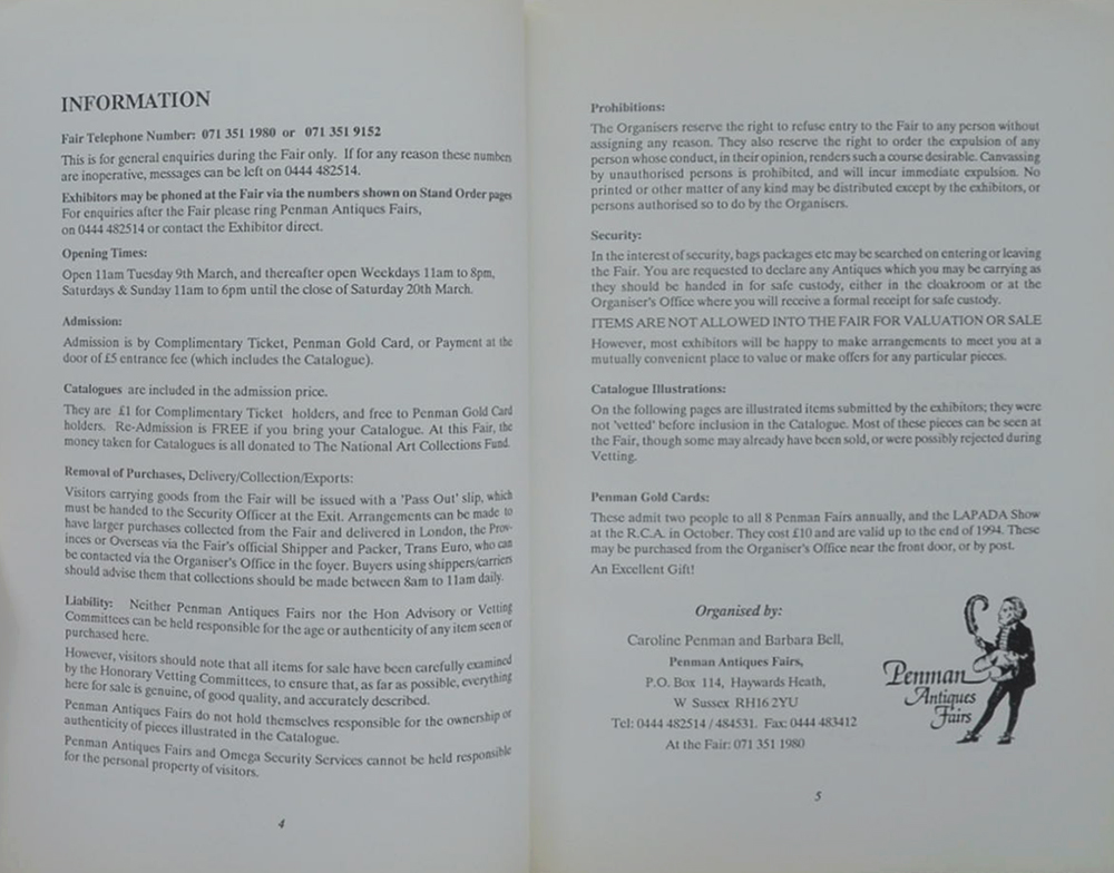 CHELSEA ANTIQUES FAIR