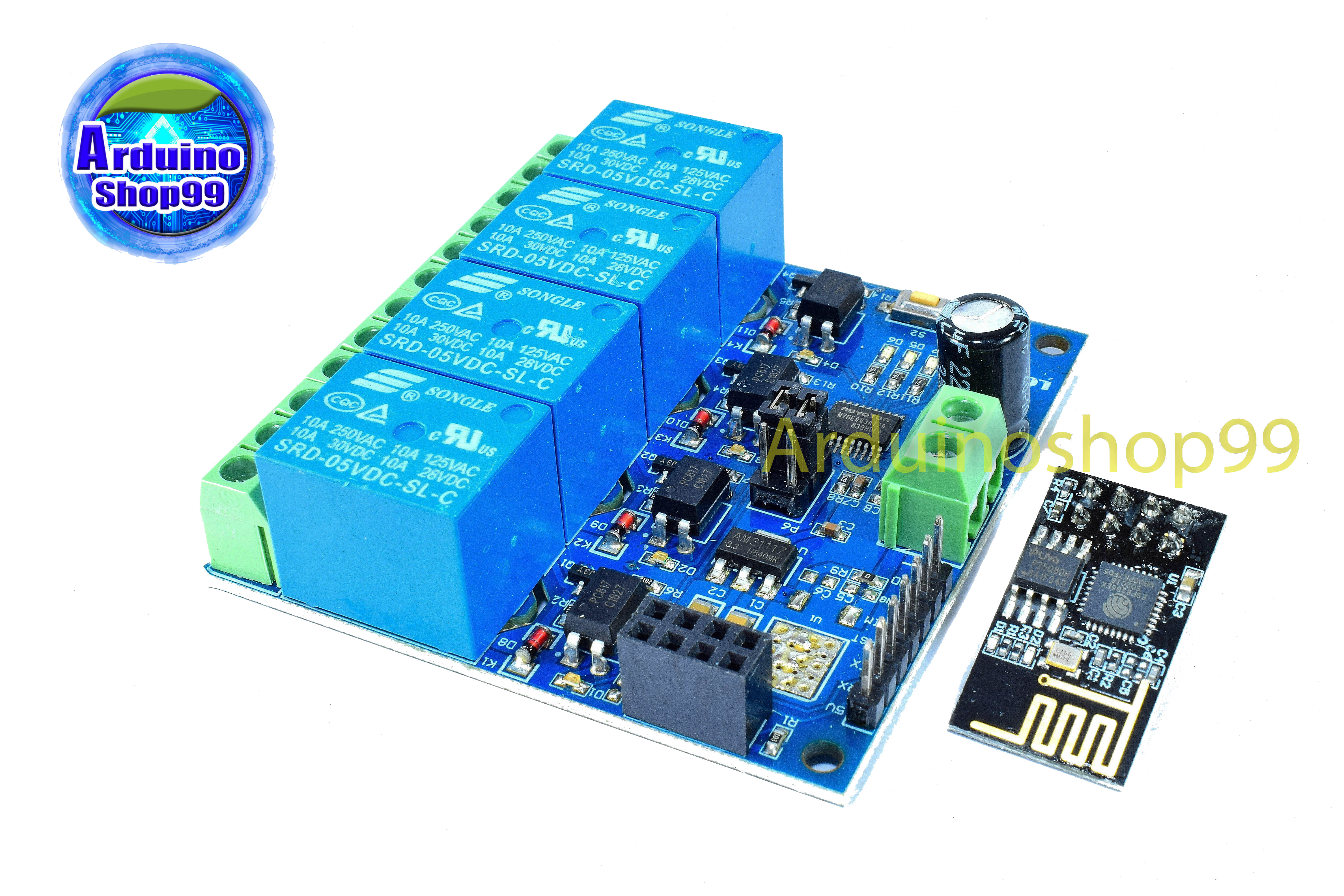 ESP8266 relay 5V 4 Channel 10 A WiFi IoT smart home