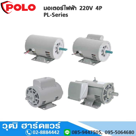 POLO PL-Series มอเตอร์ไฟฟ้า 220V 1/4HP-3HP