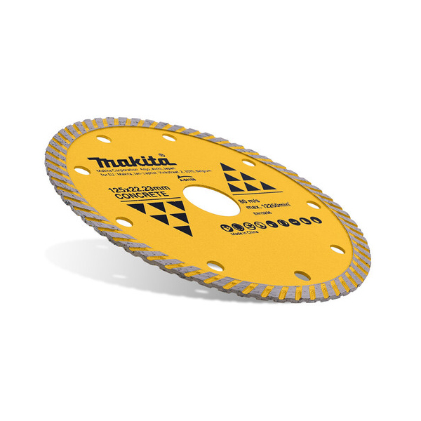 MAKITA A-84159 ใบเพชร 5" แห้ง ก้างปลา-ทอง ตัดคอนกรีต