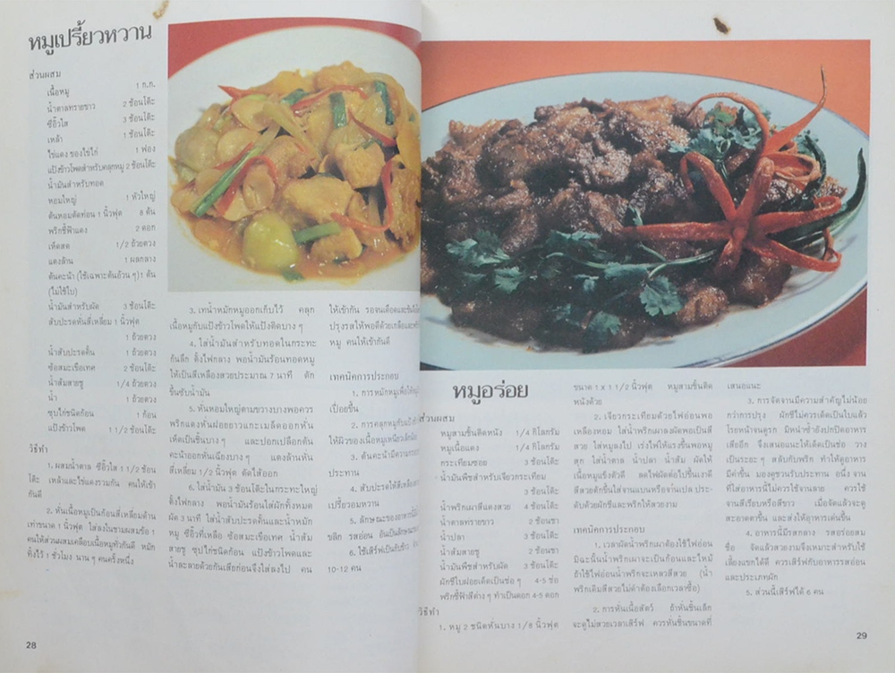 ตำรับอาหาร ชุดที่ 1 (ขายตามสภาพ)
