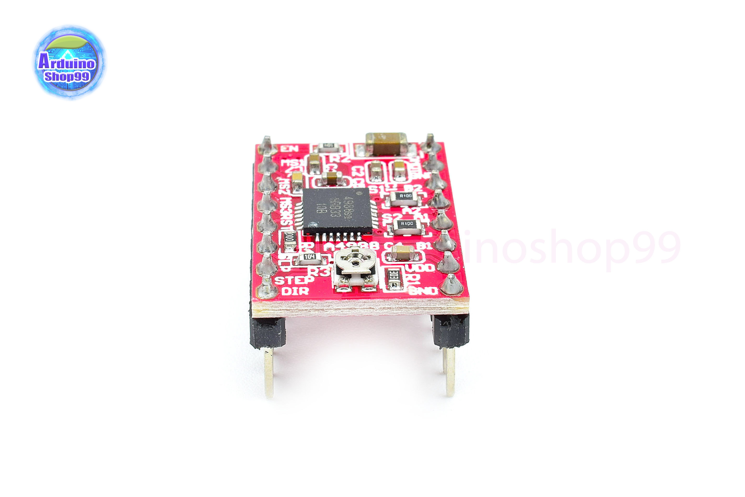 3D printer A4988 stepper motor driver Reprap send heat sink pin header has been welded red