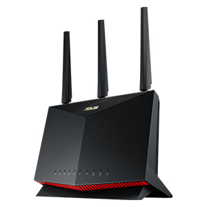 ASUS RT-AX86U AX5700 Dual Band WiFi 6 Gaming Router, PS5 compatible, Mobile Game Mode, Lifetime Free Internet Security, Mesh WiFi support, 2.5G Port, Gaming Port, Adaptive QoS, Port Forwarding