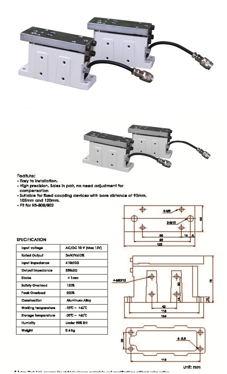 Tension Sensor - Tension Sensor / Load Cell HS-1040