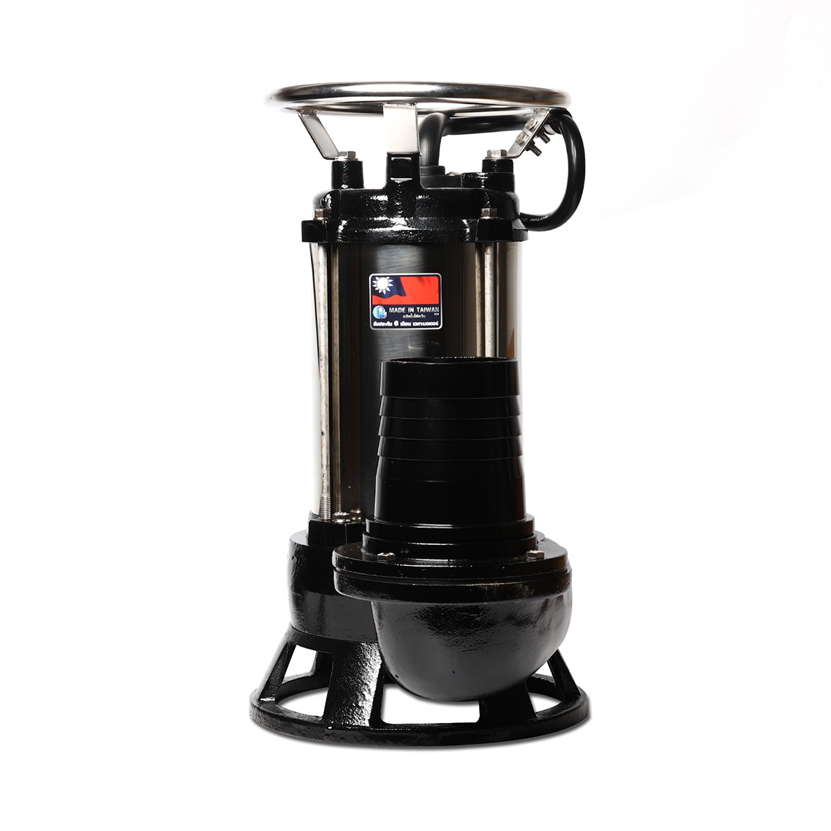 SHOWFOU SS-332D ปั๊มแช่ดูดโคลนเสื้อสแตนเลส 4" 3HP/380V