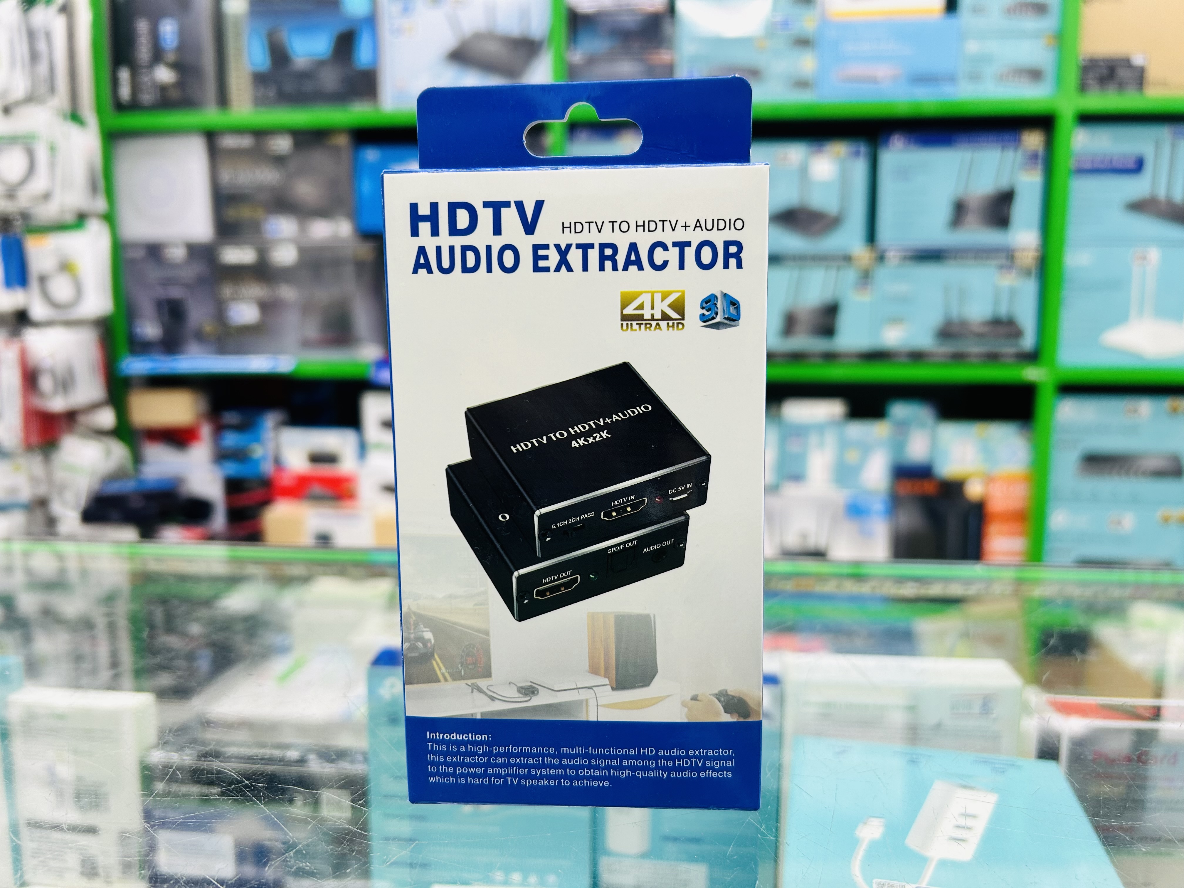 Multifunction audio extrator HDTV input to HDTV output +SPDIF(Optical) digital output +3.5mm analog stereo audio output