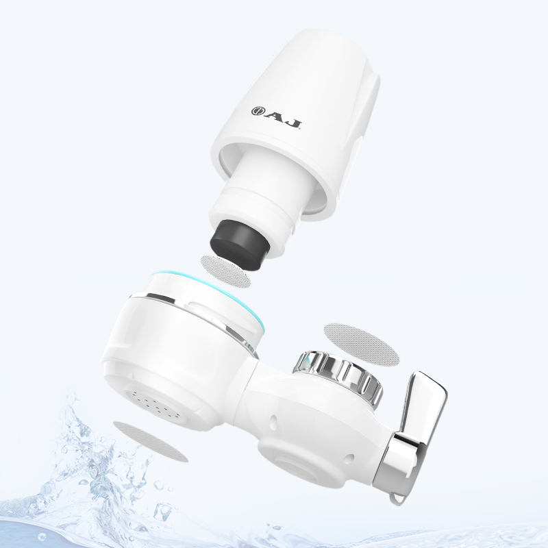 AJ เครื่องกรองน้ำก๊อก รุ่น WT-01 พร้อมใส้กรองในชุด กรองน้ำผ่านไส้กรองเซรามิค สำหรับทำอาหาร สินค้ารับประกัน 1 ปี