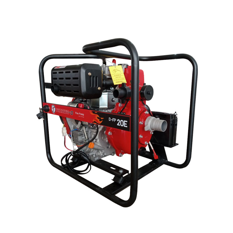 TAZAWA TAZ-D-FP20E เครื่องสูบน้ำดับเพลิง 2 ใบพัด 2"x2" H.75m 320L/min ดีเซล 10HP กุญแจ