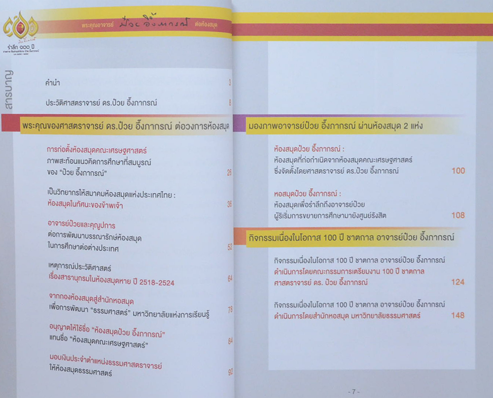 พระคุณอาจารย์ ป๋วย อึ๊งภากรณ์ ต่อห้องสมุด (ขายตามสภาพ)