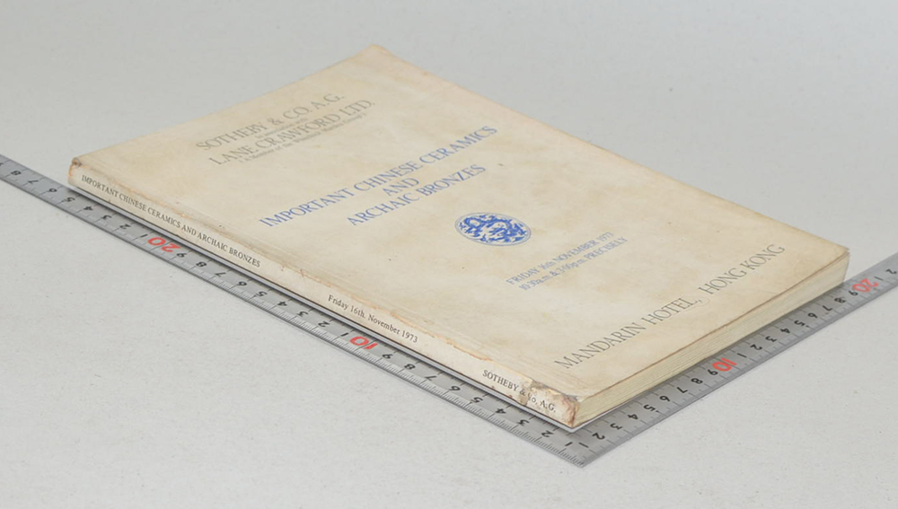 IMPORTANT CHINESE CERAMICS AND ARCHAIC BRONZES FRIDAY 16th NOVEMBER 1973