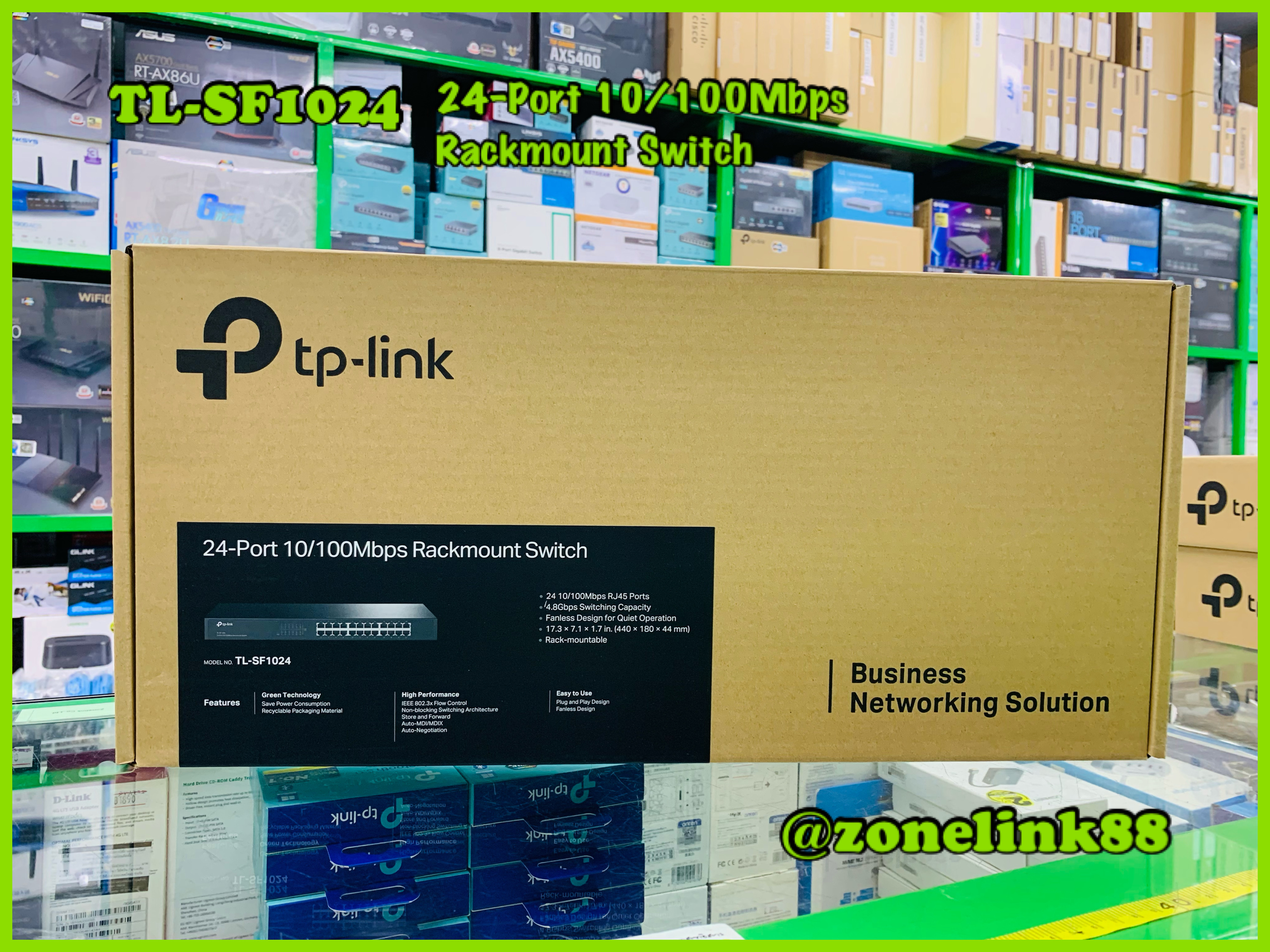 TPLINK TL-SF1024 24-Port 10/100Mbps Rackmount Switch