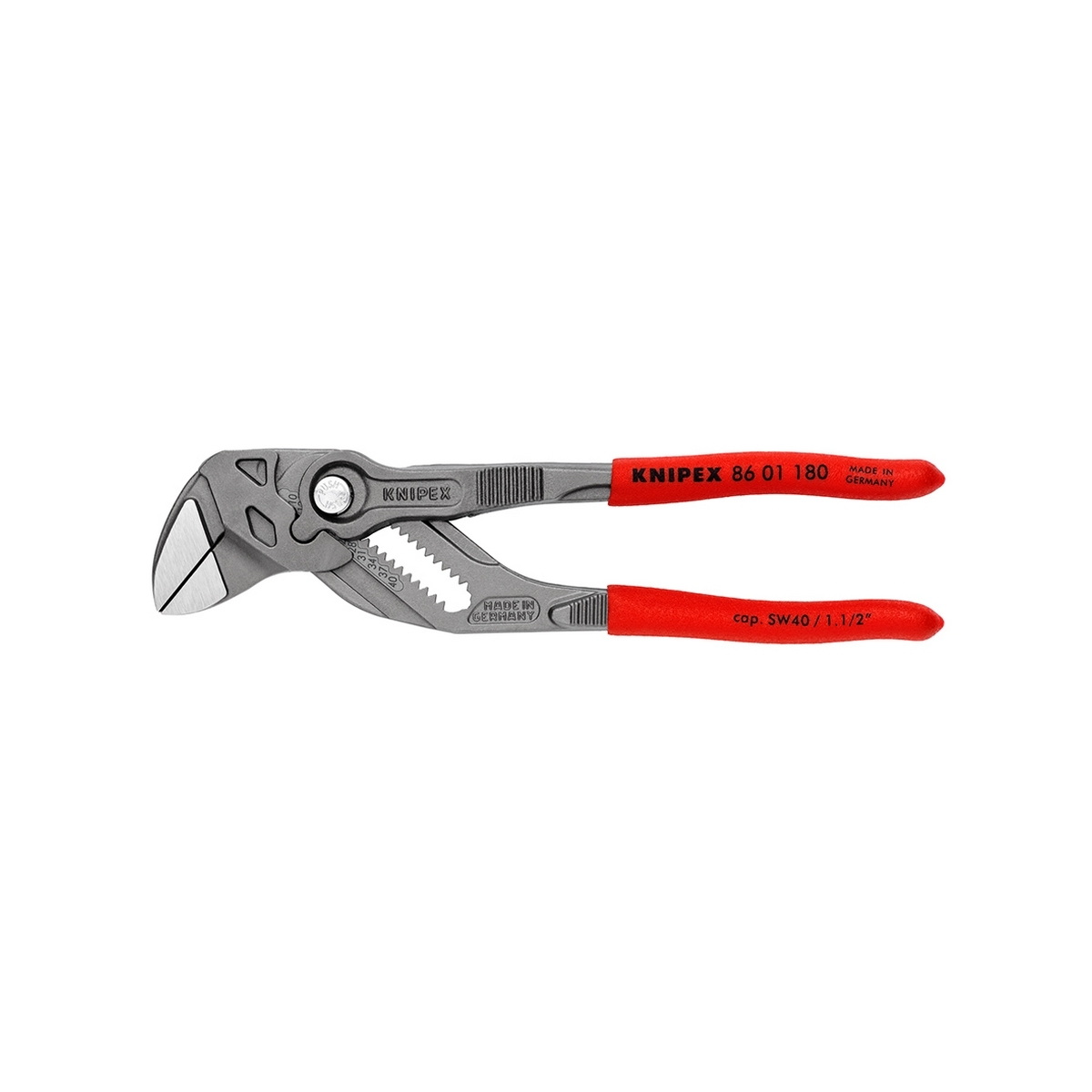 KNIPEX 86 01 180 คีมคอม้า ด้ามพลาสกันลื่น 180mm (7")
