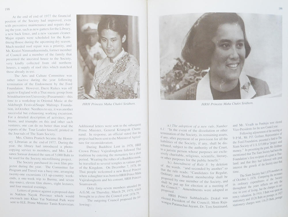 THE SIAM SOCIETY UNDER FIVE REIGNS