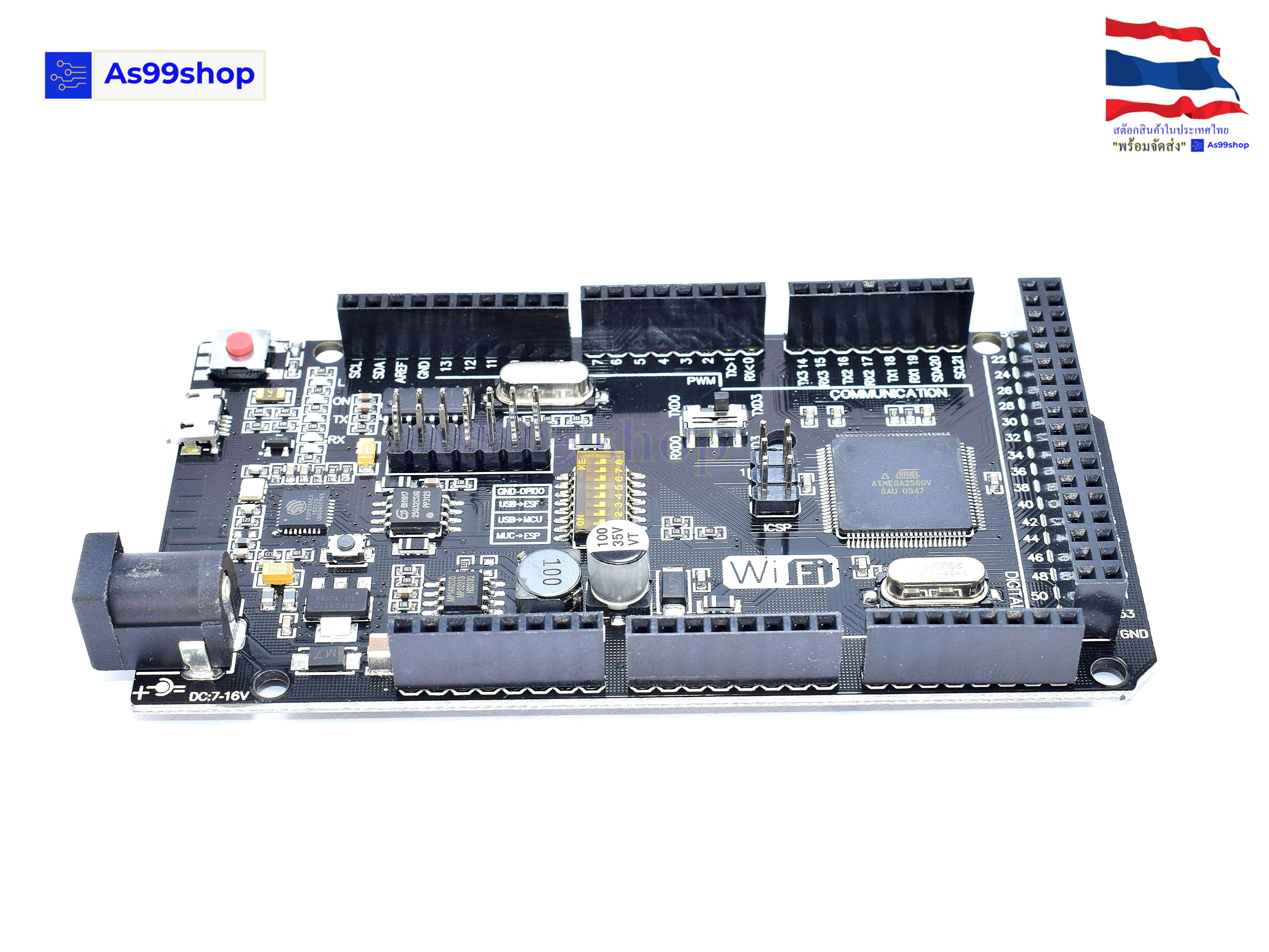WIFI R3 ATMEGA2560 + ESP8266 (32MB RAM) USB-TTL CH340G