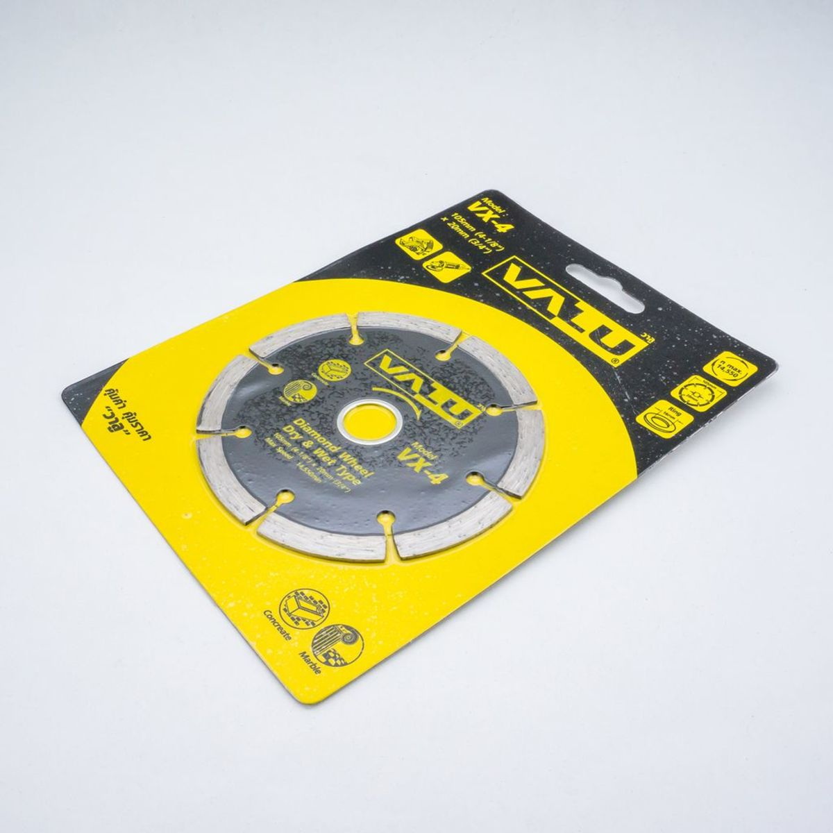 VALU VX-4 ใบเพชรตัดกระเบื้อง 4" น้ำ/แห้ง