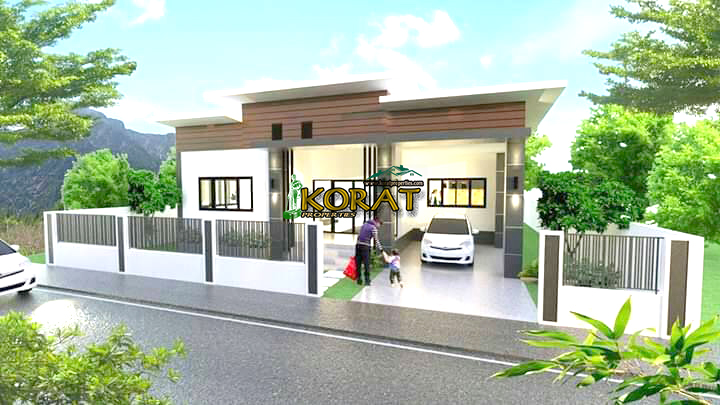 ขายบ้านเดี่ยวใหม่ ชั้นเดียว 60 ตรว. โซนหัวทะเล #รหัสทรัพย์ KP-0181