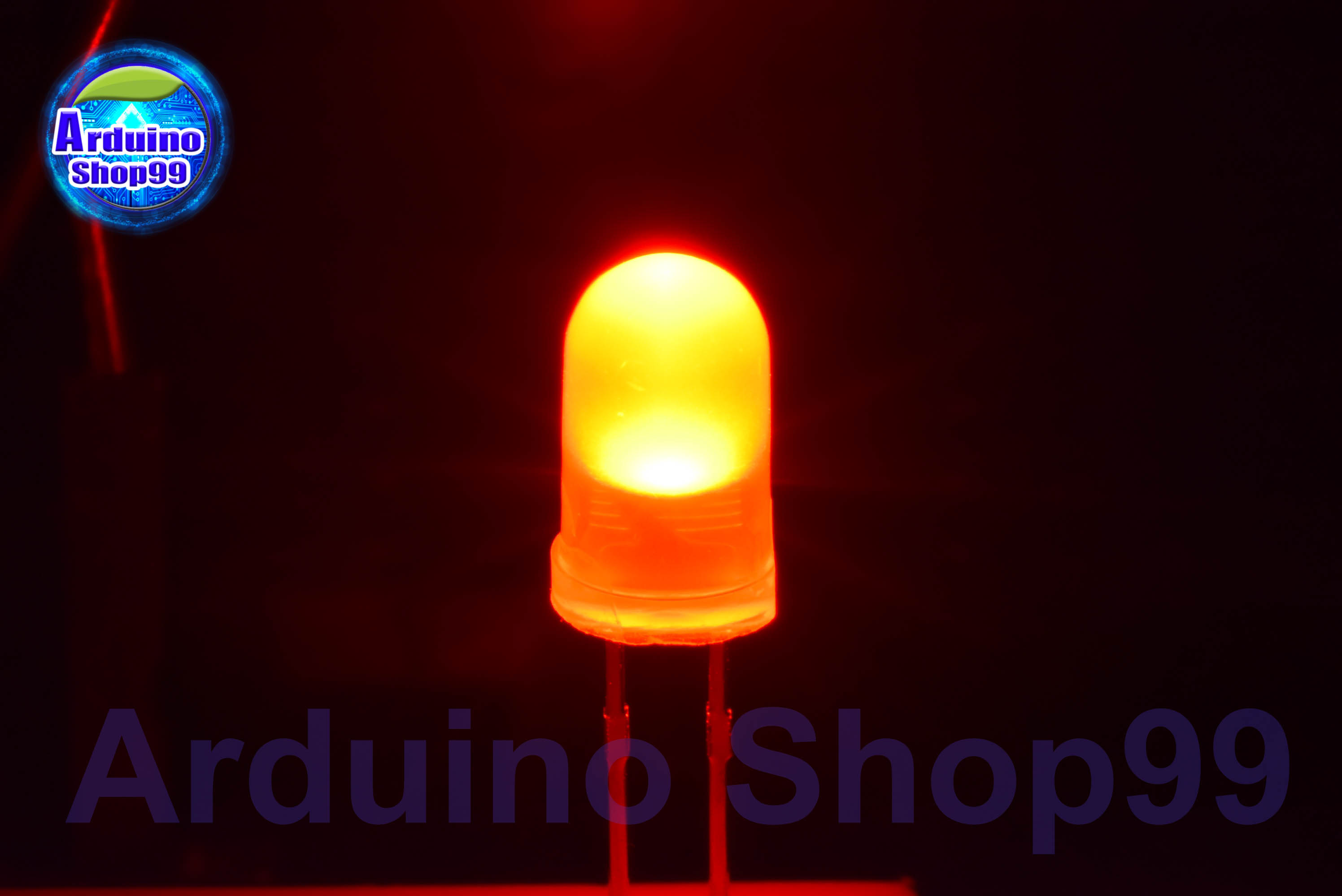 LED 5mm Red(สีแดง) 1 ชุด 5 ตัว