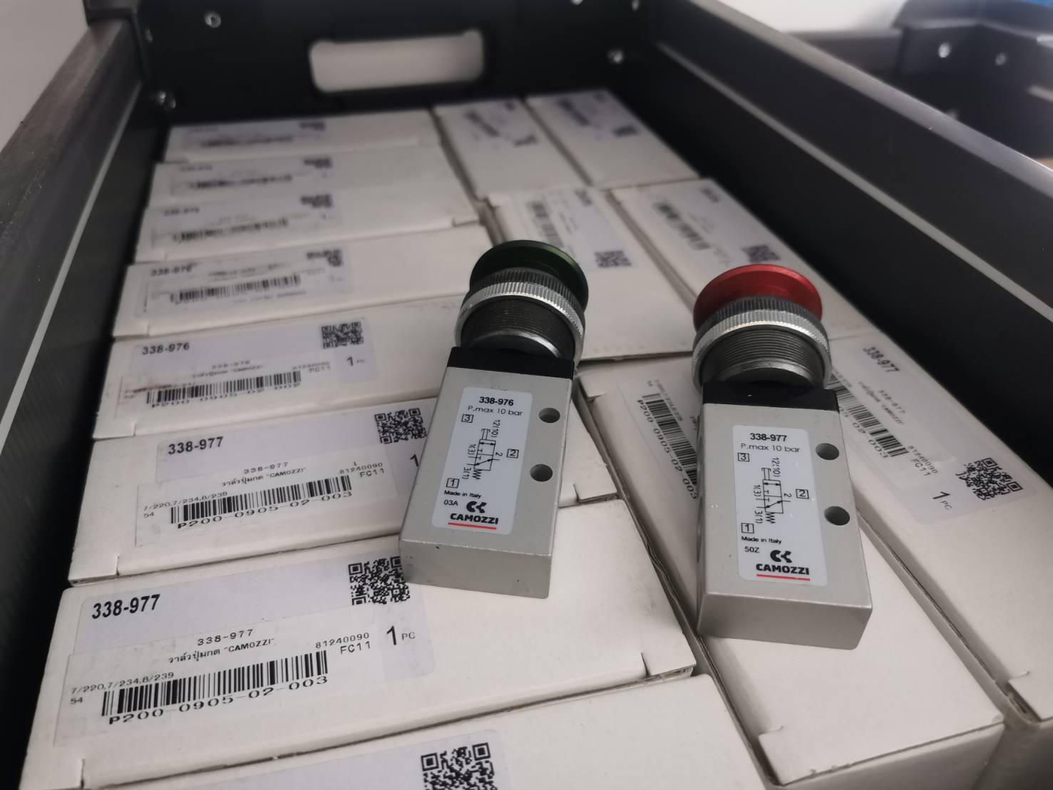 Camozzi,วาล์วปุ่มกด, Valve, 338-976, 338-977