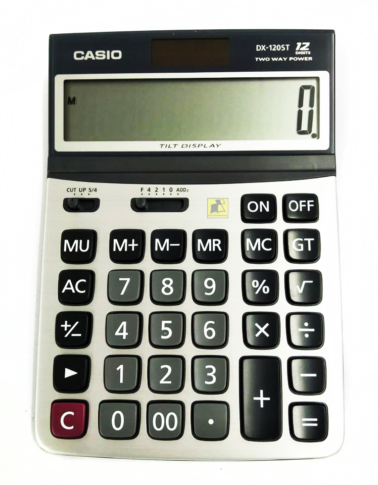 เครื่องคำนวณเลข CASIO รุ่น DX-120ST จำนวน 12 หลัก