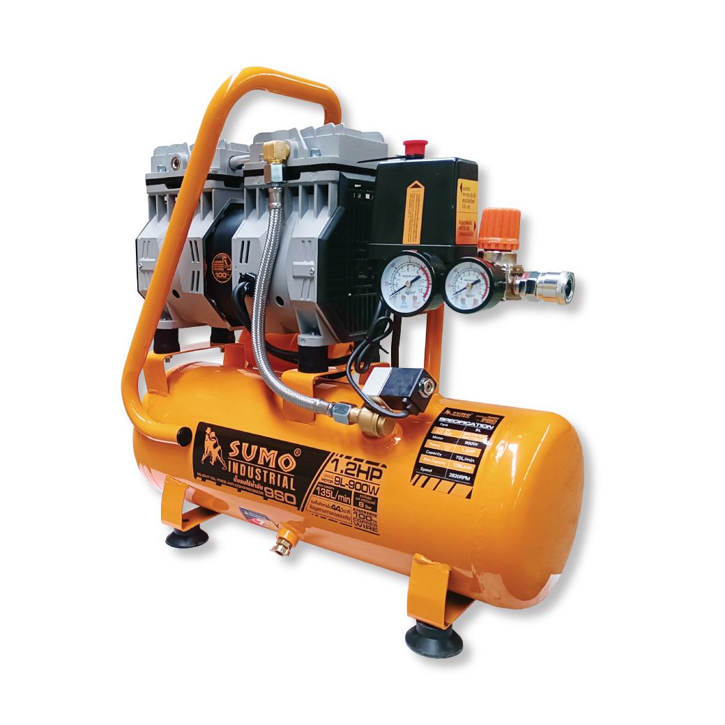 SUMO 9SO ปั๊มลมไร้น้ำมัน 9L 900W/220V