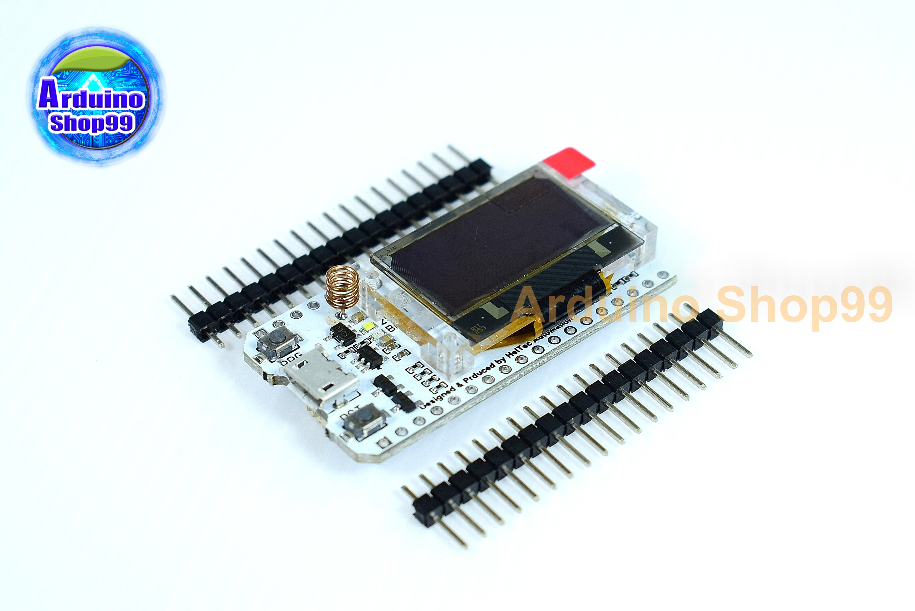 WIFI LoRa 32 board 433 Mhz( soldered pins+pin stickers) + Antenna