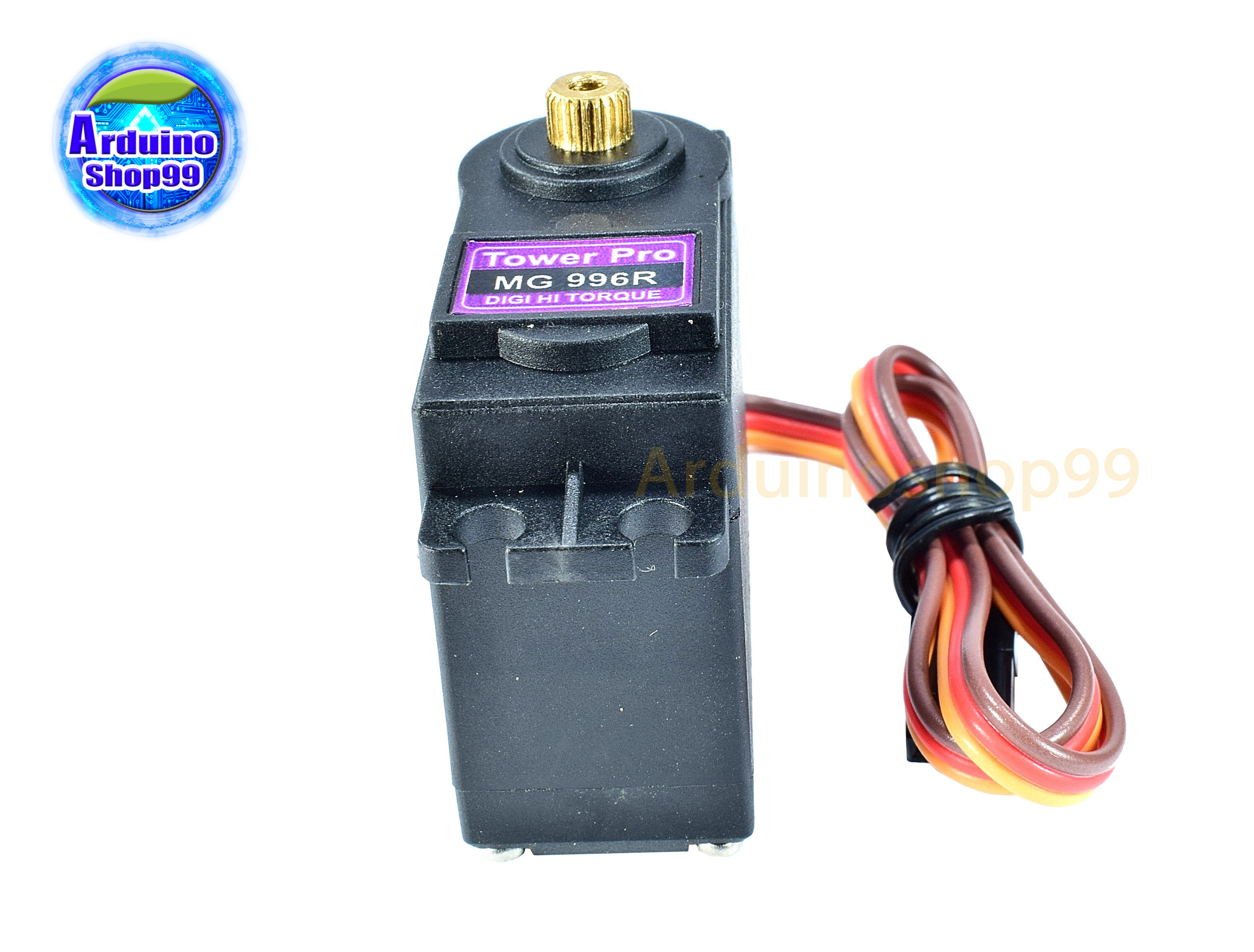 MG996R เซอร์โว หมุนได้ 0-180 องศา แรงบิด 13 kg/cm เฟืองโลหะ