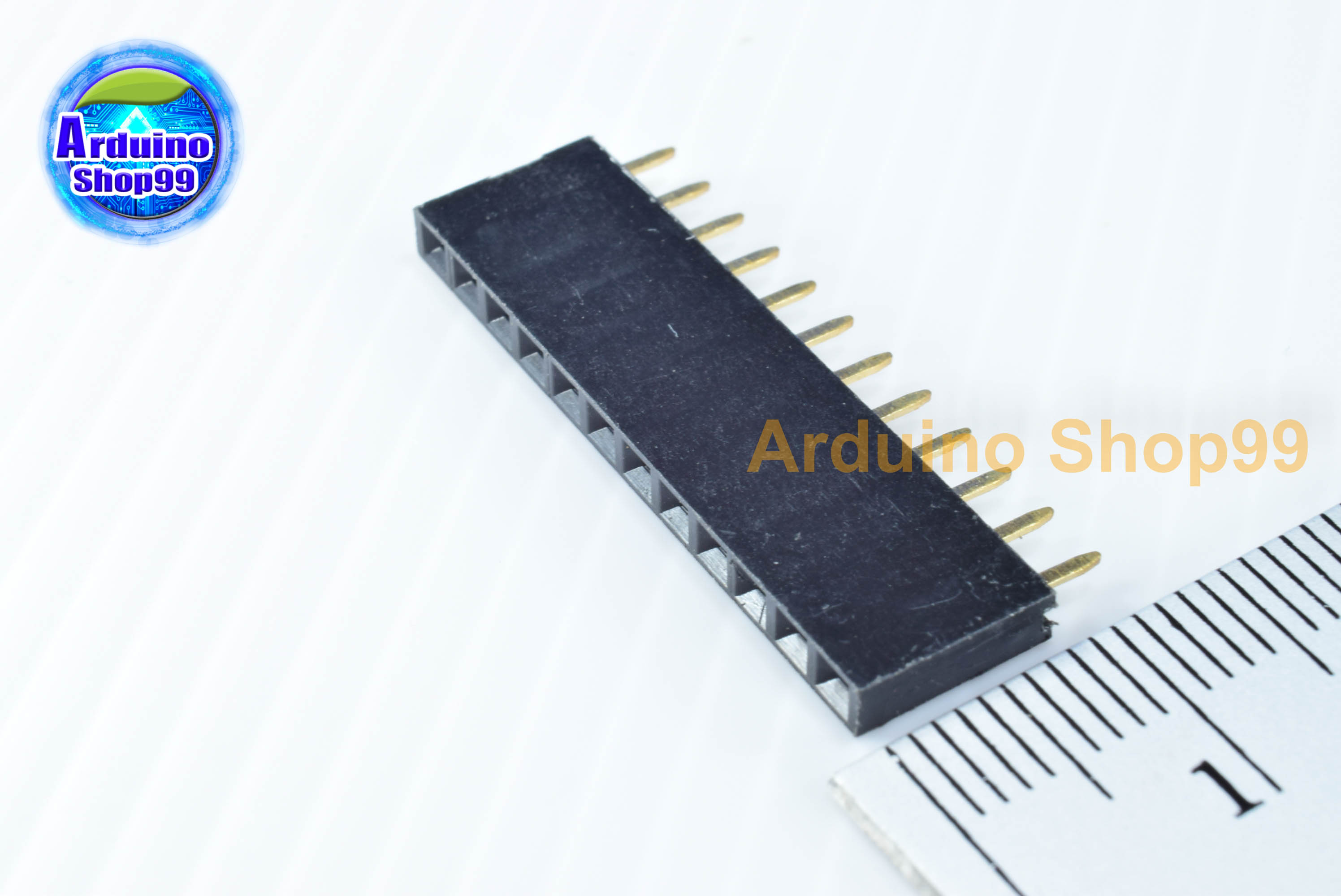 12P-Pin Socket 2.54MM single row female(1 ชุด 6 ตัว)
