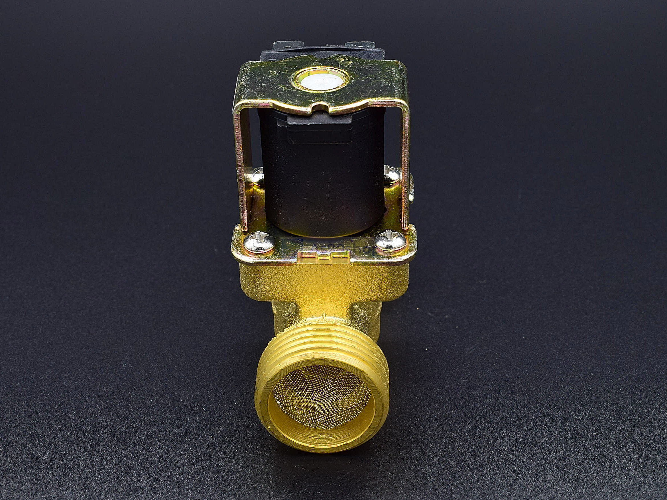 โซลินอยด์วาล์วทองเหลือง Solenoid Valve 24VDC 3/4 นิ้ว สำหรับเปิด-ปิด น้ำ