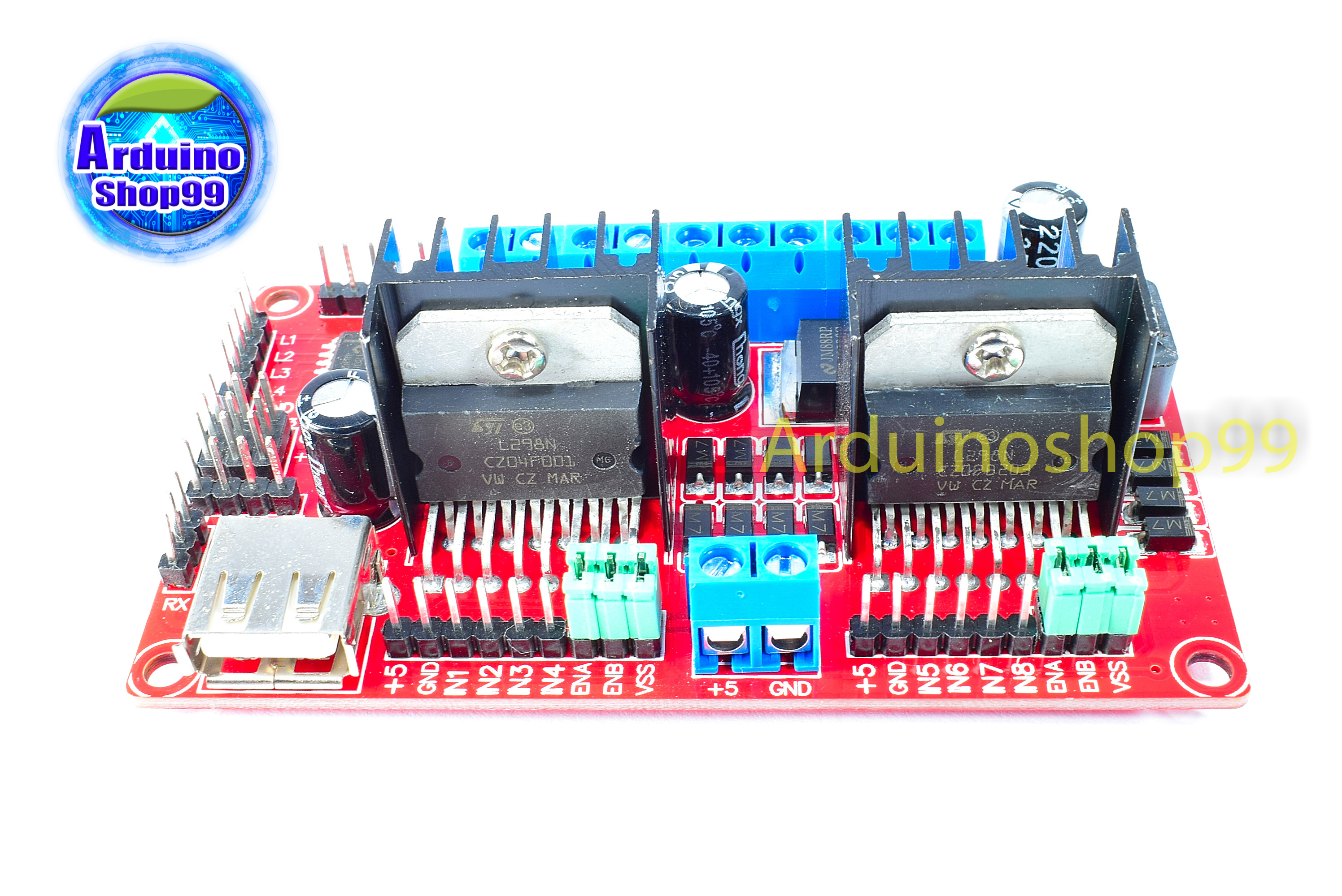 L298N V3 four DC stepper motor drive module