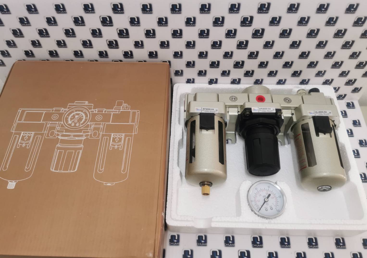 Air Service Unit, ชุด regulator, F.R.L Unit, FRL Combination/Preparation unit ชุดกรองลม