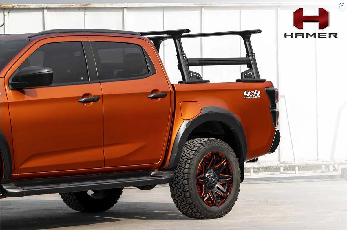 แร็ควางเต๊นท์ รุ่น ALUMINUM สามารถปรับขนาดให้เข้ากับรุ่นรถได้ ROOF TENT RACK ค่าย HUMMER