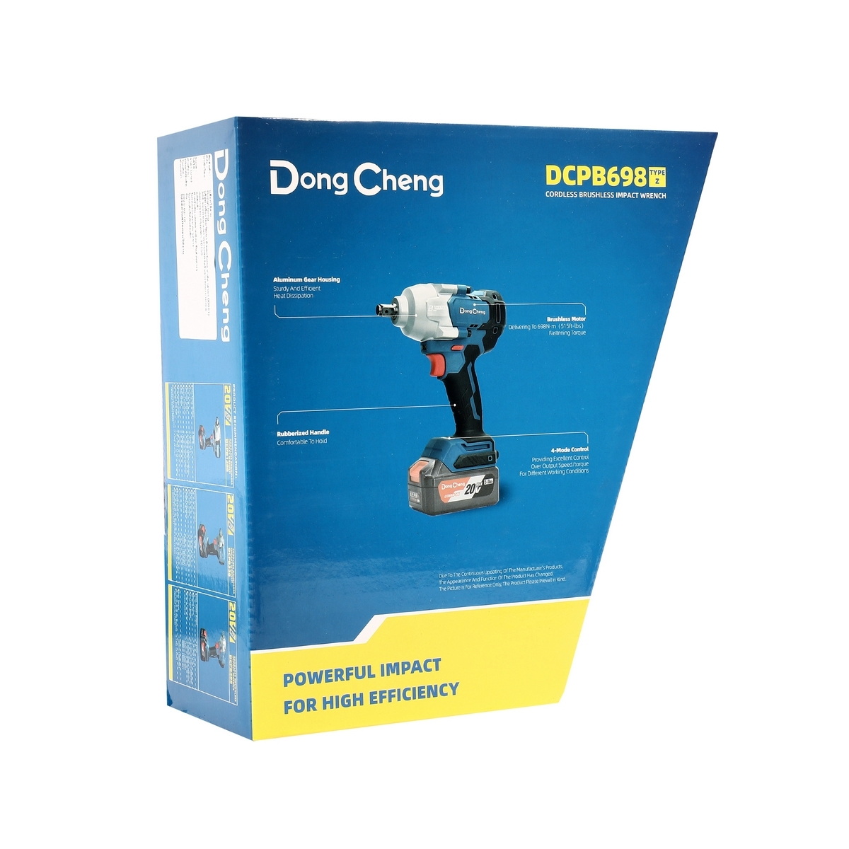Dong Cheng DCPB698-Z บล็อกไร้สาย 1/2" 698Nm 20V (เครื่องเปล่า)