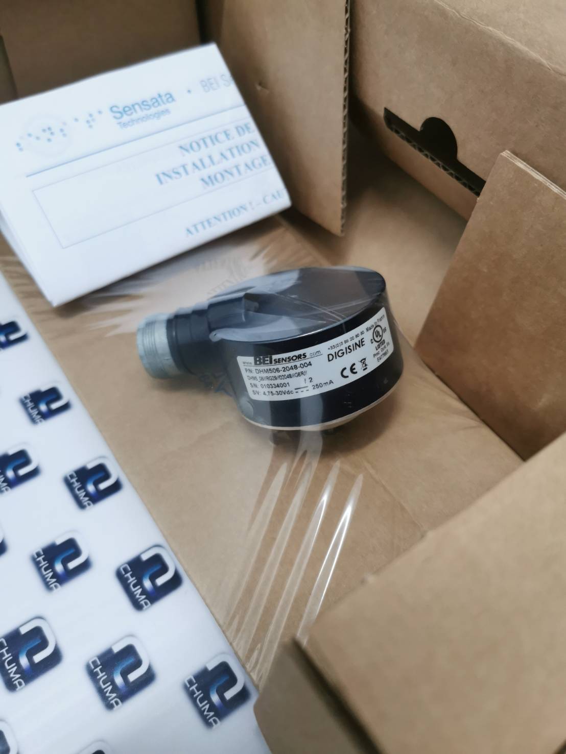 BEI, BEI Sensors, Sensata Technologies, Ideacod Encoder, DHM5_06//RG29//02048//G6R//