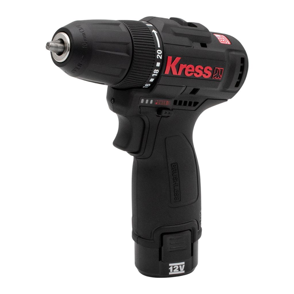 Kress KU202.2 สว่านไขควงไร้สาย 3/8" 12V แบตx1