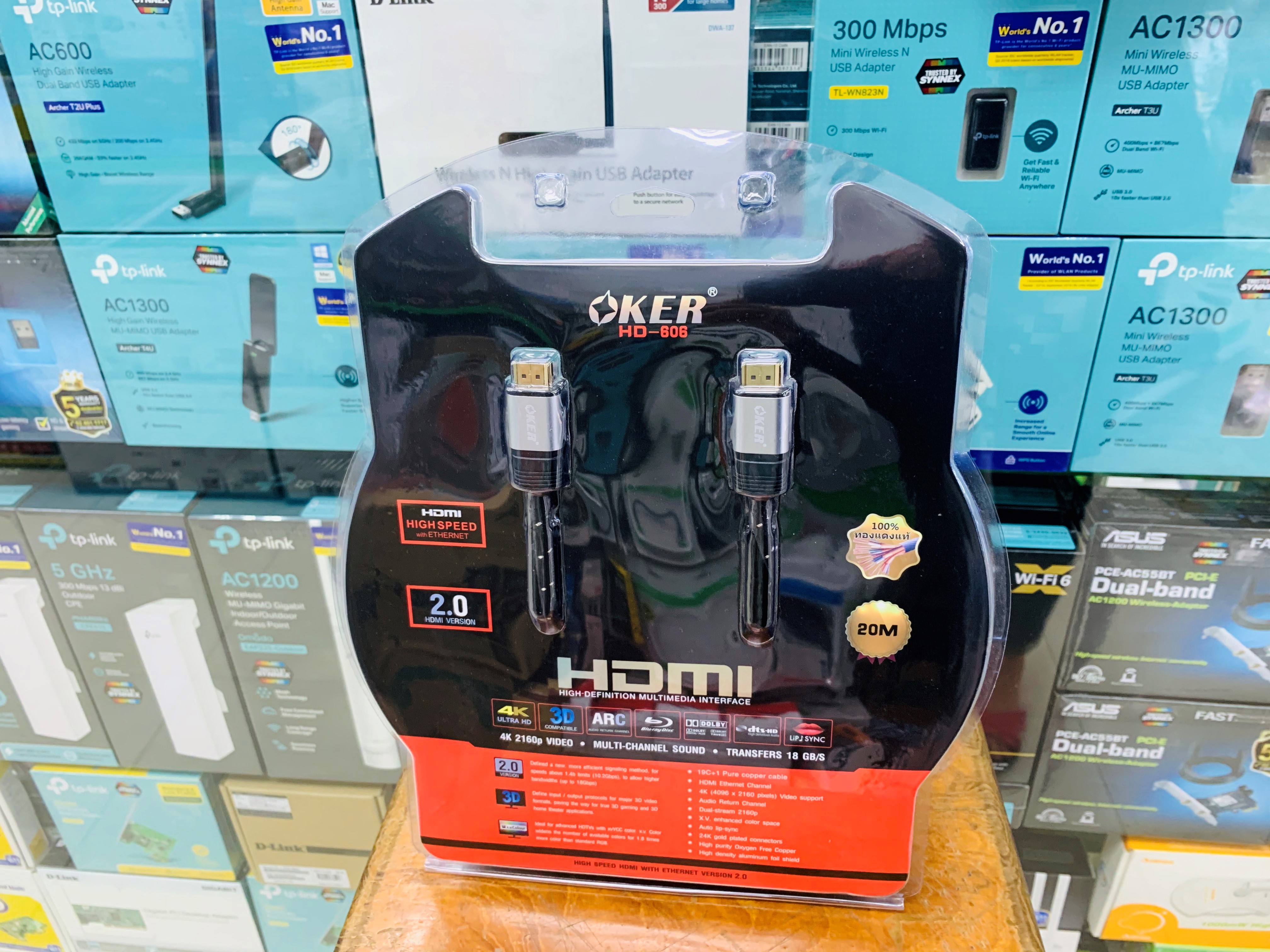 HDMI Cable 2.0 4K ULTRA HD 20m. Oker