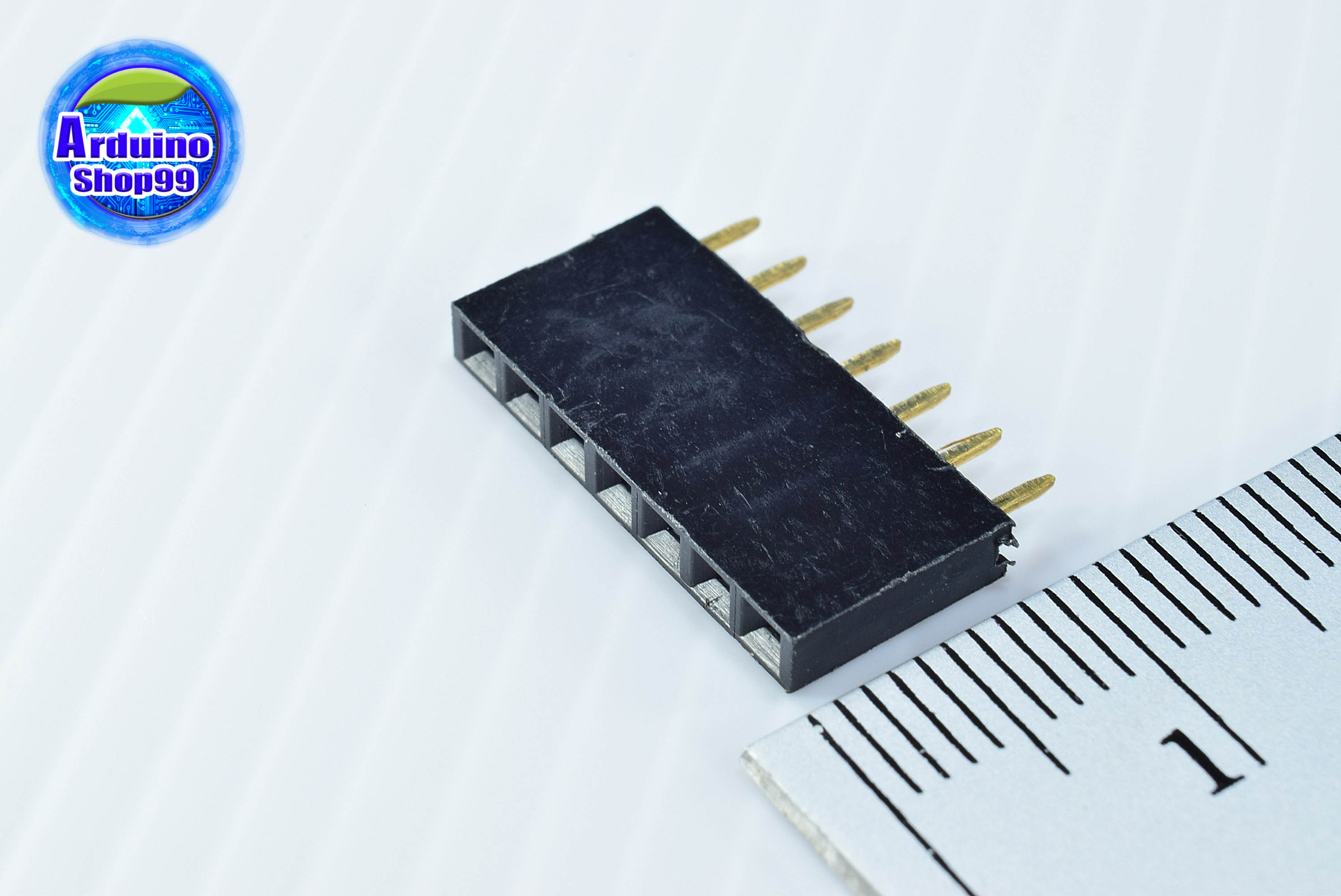 7P-Pin Socket 2.54MM single row female(1 ชุด 6 ตัว)