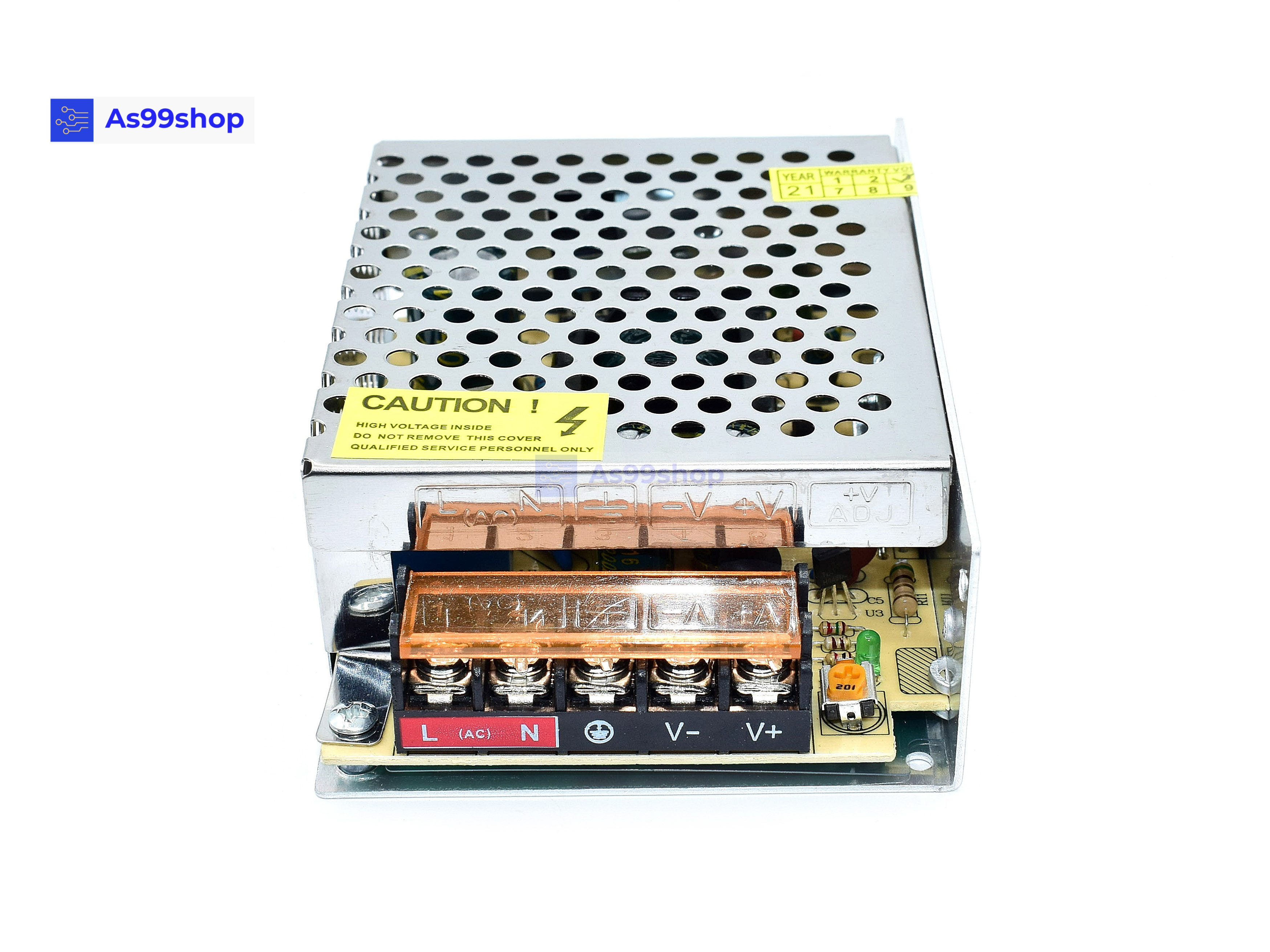 Switching Power Supply สวิตชิ่งเพาเวอร์ซัพพลาย 5V 6A 30W(สีเงิน) S-30-5