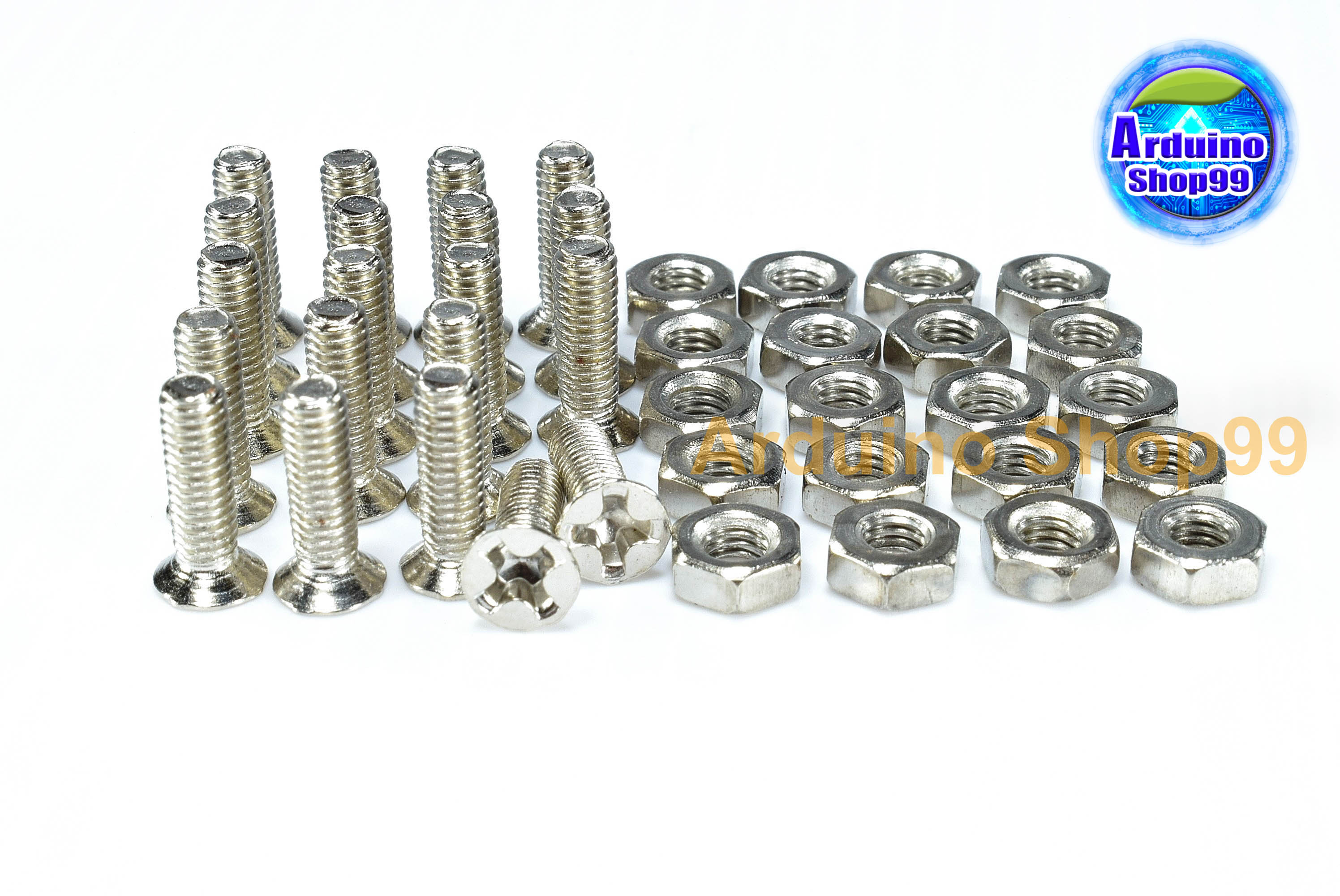 Nut stainless M3*10 หัวตัด