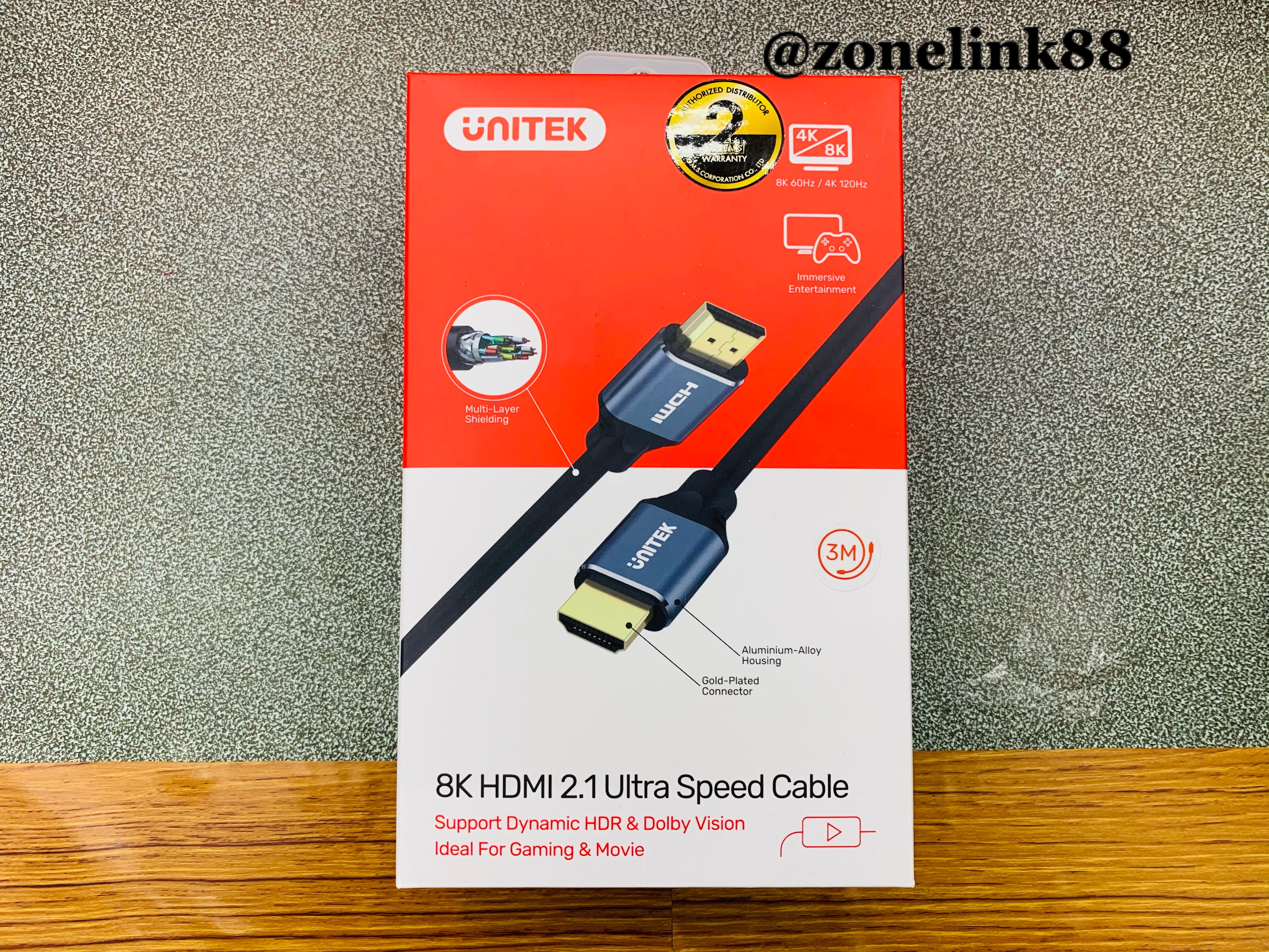 8K Ultra High Speed HDMI 2.1 Cable (Support PS5 4K @120Hz) C139 UNITEK