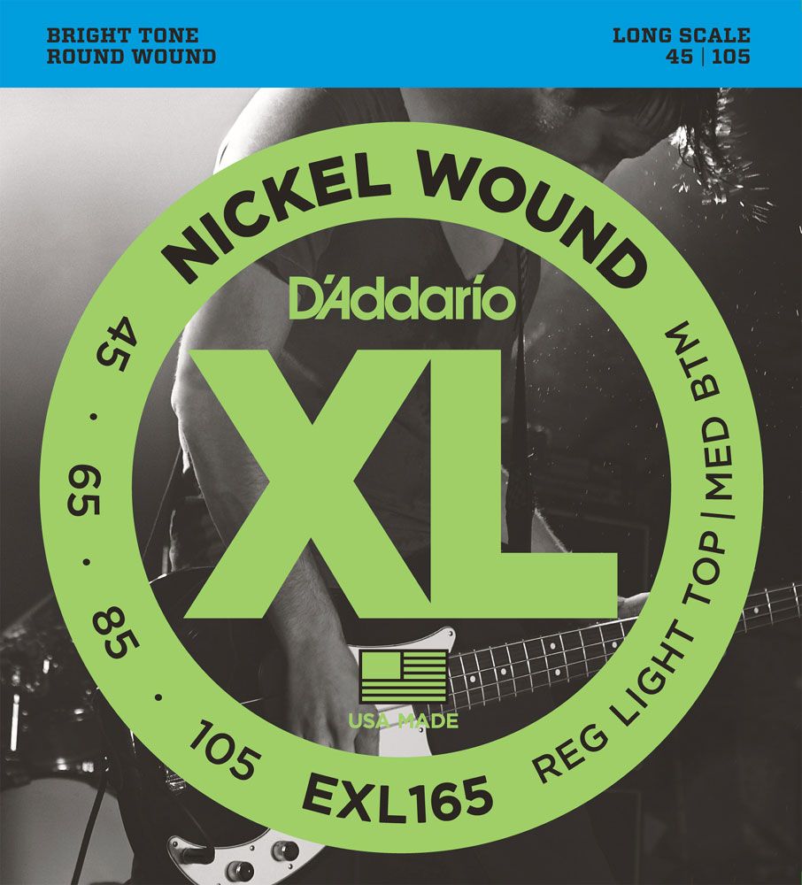 D'Addario EXL 165 (45-105) Long Scale เบส 4 สาย