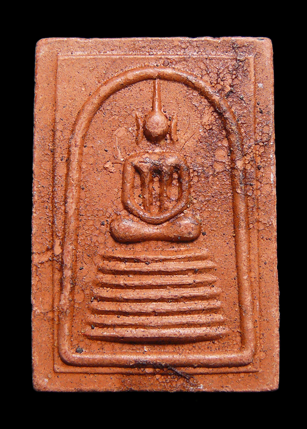 พระสมเด็จฐาน7ชั้น วัดบ้านโคก จ.สมุทรสาคร เนื้อสีอิฐ