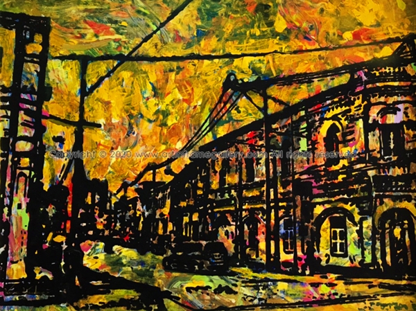 ผลงานศิลปะ "เมืองเก่าภูเก็ต"