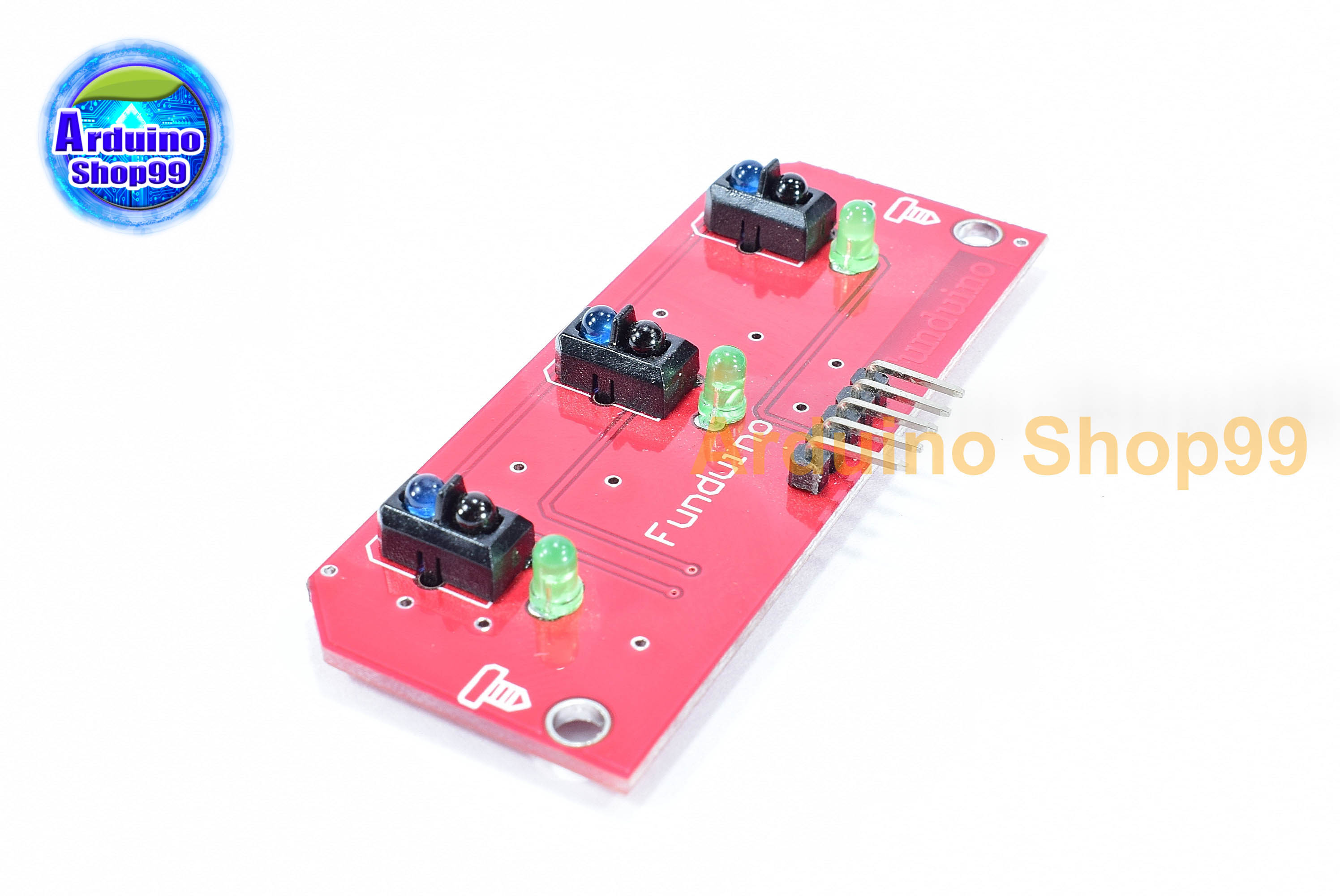 3-way tracing module เซ็นเซอร์จับเส้น ขาว-ดำ 3 ช่อง