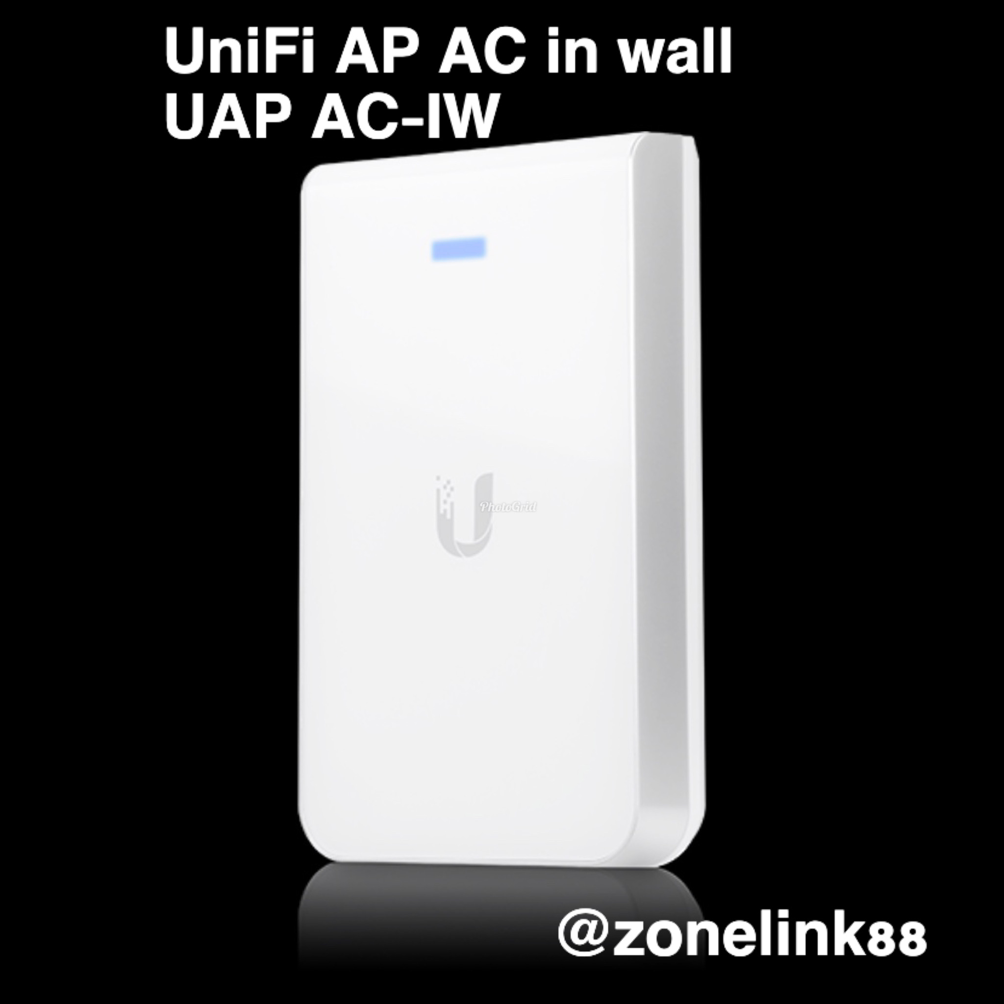 UBiQUiTi UniFi AC In-Wall (UAP-AC-IW) - N300/AC876 Mbps 2.4/5.0GHz In-Wall 802.11ac Wi-Fi Access Point, 1/2 dBi, 802.11 a/b/g/n/ac , 3-Port 1000 Mbps + 802.3at PoE+ Supported (POE Injector NOT-Included)
