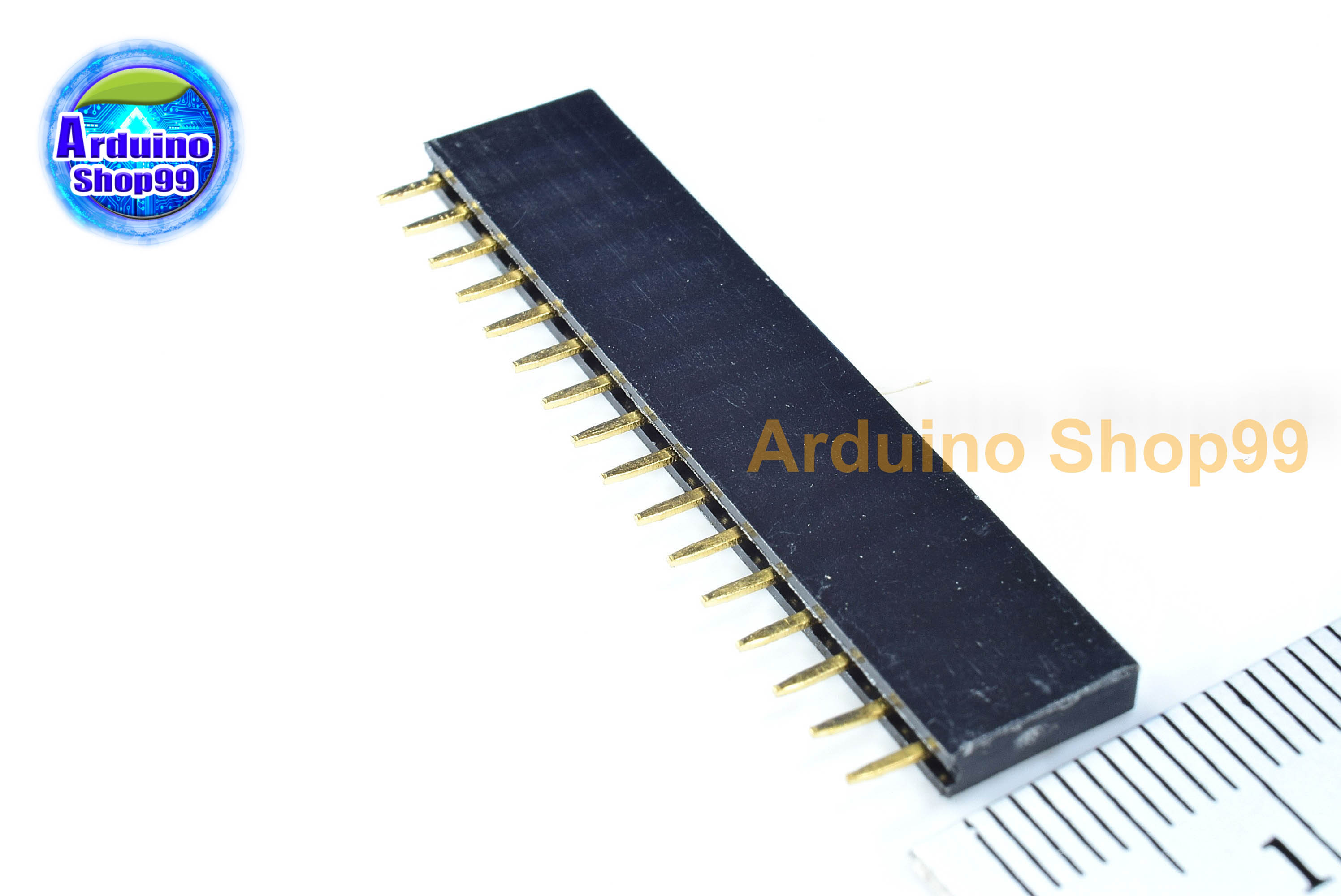 16P-Pin Socket 2.54MM single row female( 1 ชุด 6 ตัว)