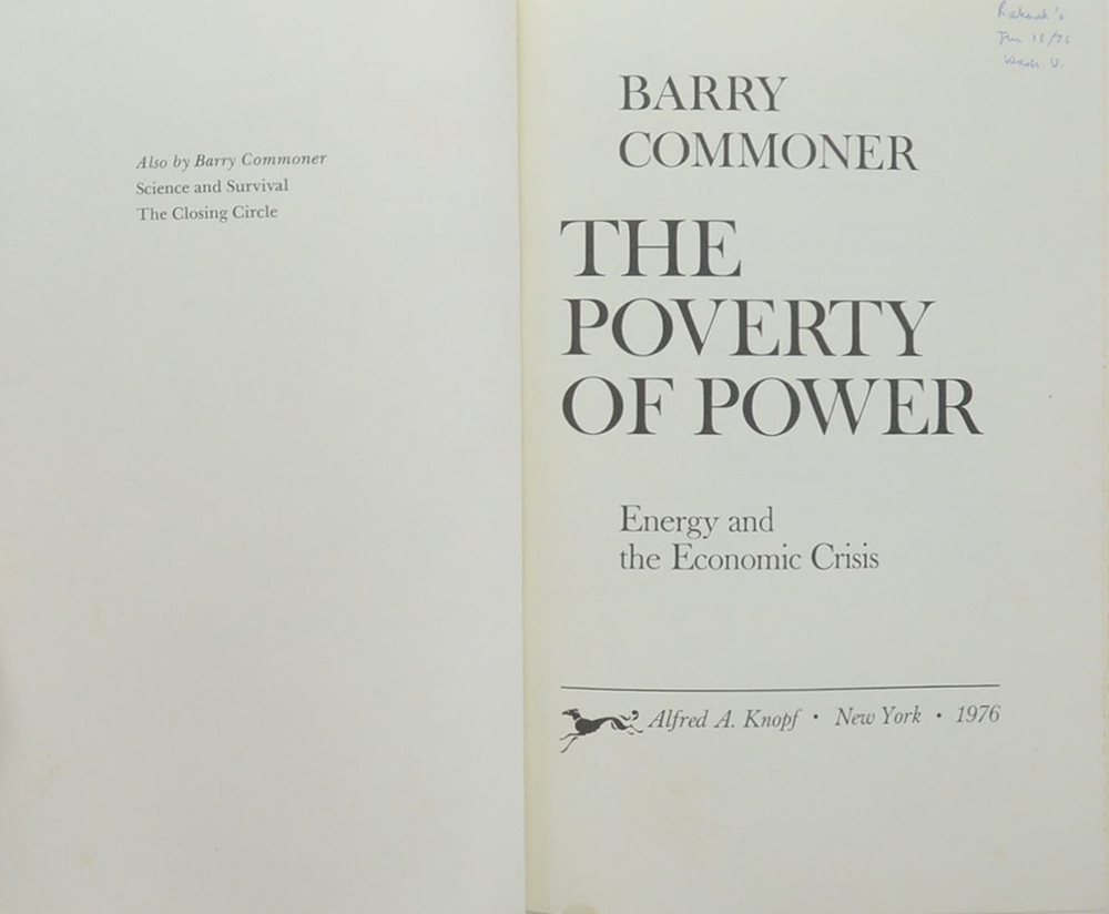 THE POVERTY OF POWER