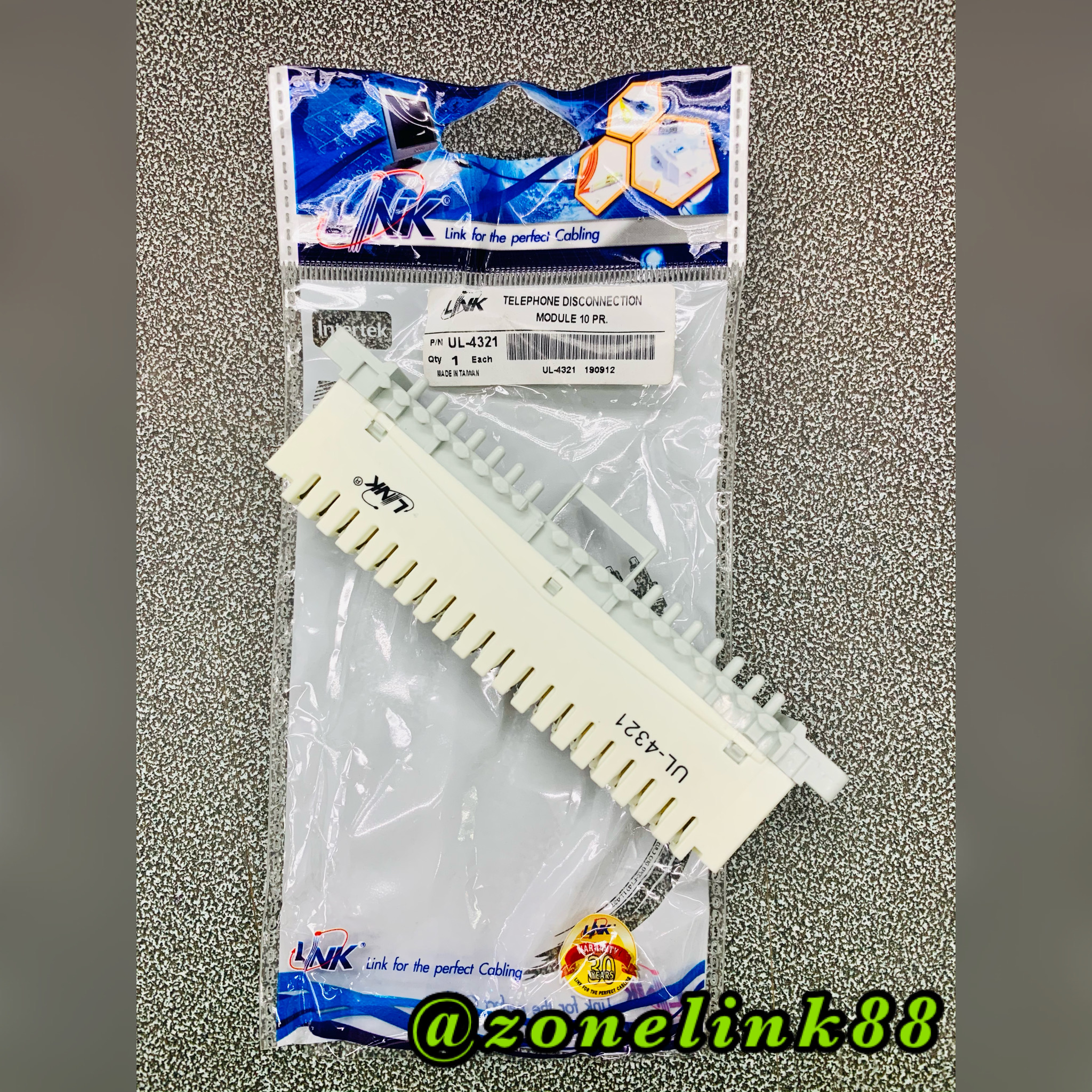 LINK UL-4321 Telephone Disconnection Module 10PR